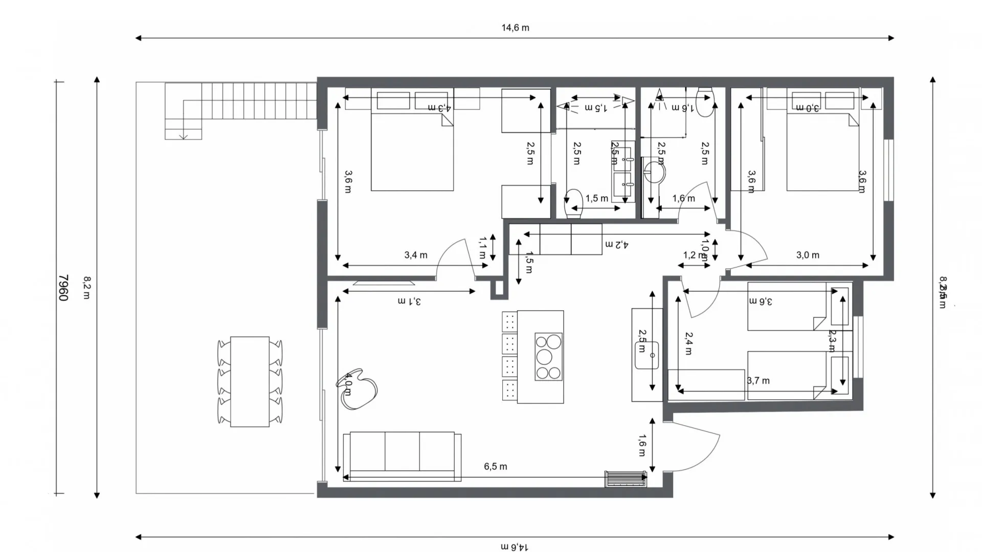 La Quinta, atico duplex en venta con 3 dormitorios