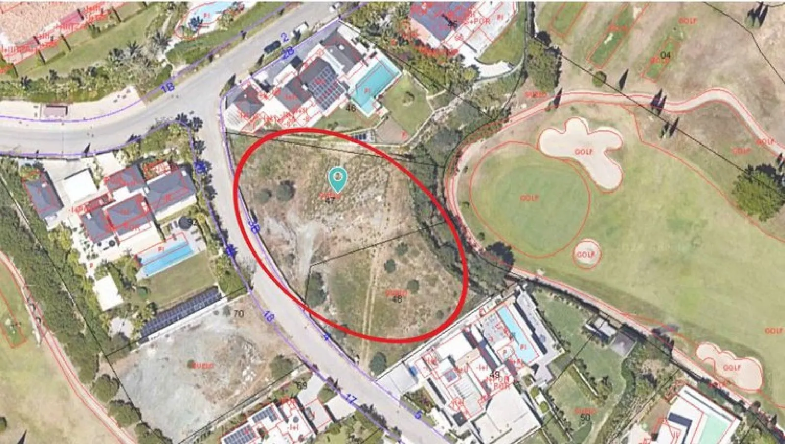 Los Flamingos Golf, parcela a la venta