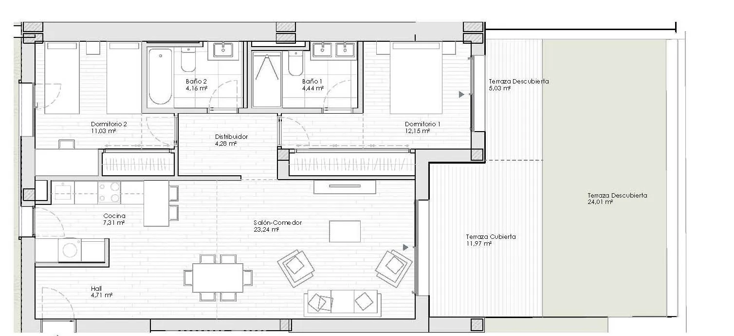 Comprar apartamento en Estepona Centro con 2 dormitorios