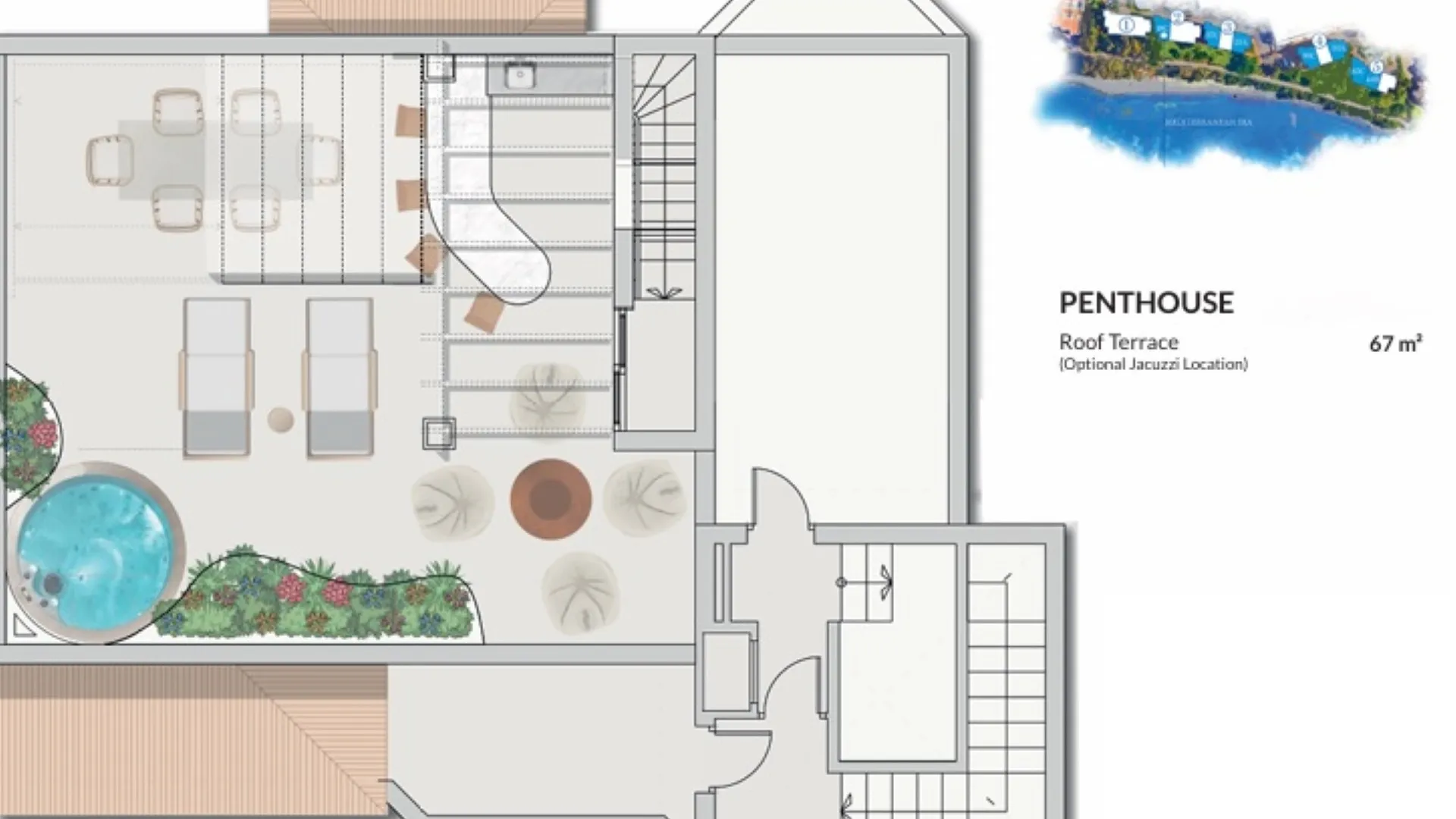 For sale duplex penthouse in Punta Plata