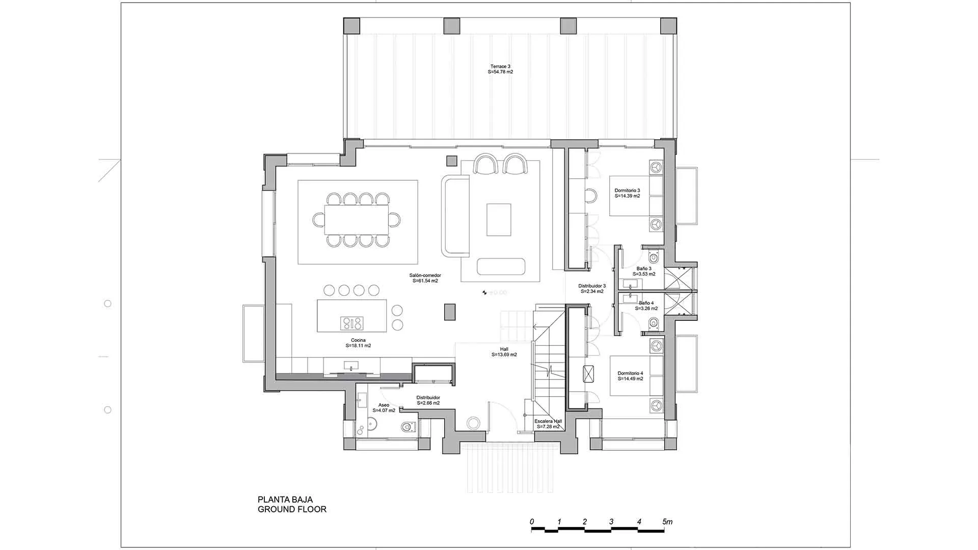 El Herrojo, villa con 5 dormitorios en venta