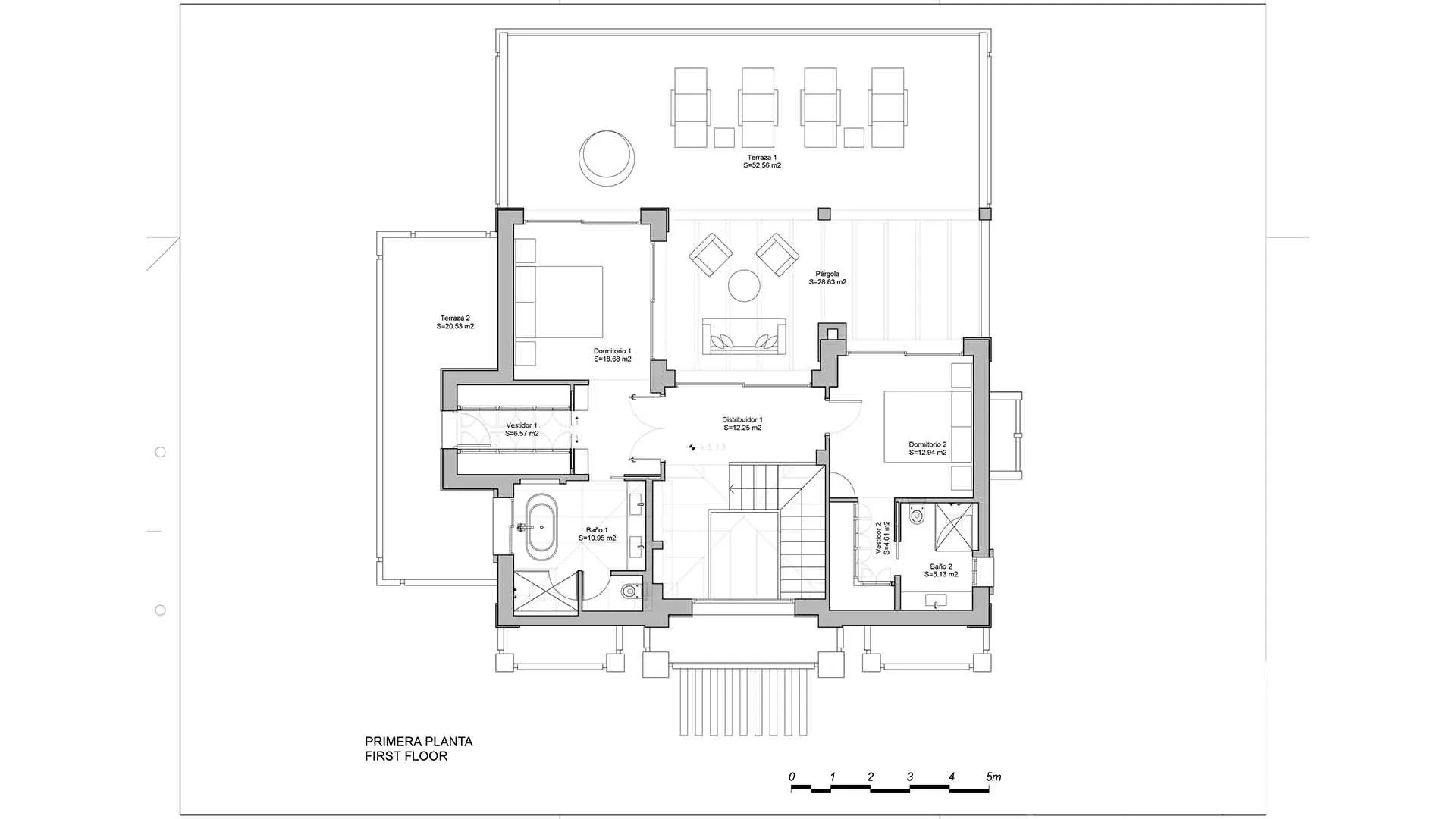 El Herrojo, villa con 5 dormitorios en venta
