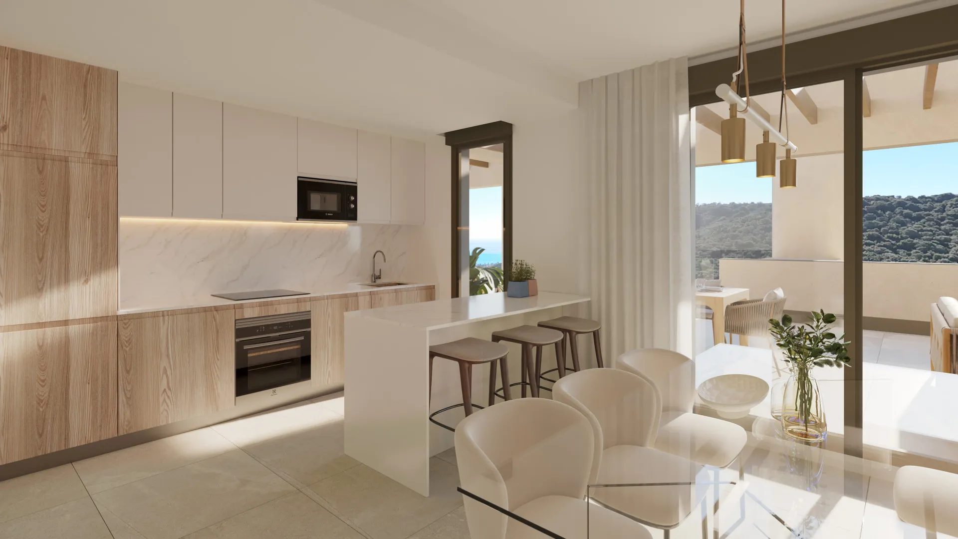 Alcaidesa, apartamento planta baja de 3 dormitorios en venta