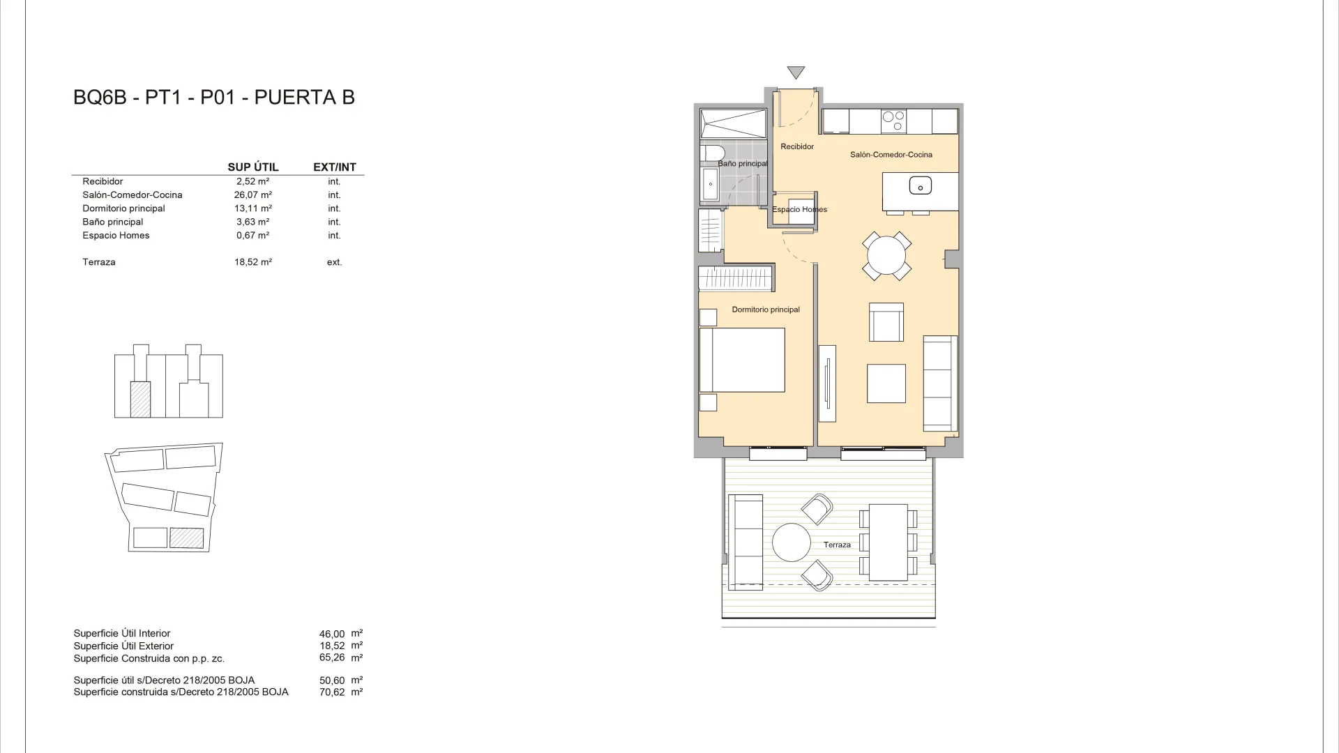 Comprar apartamento de 1 dormitorio en Valle Romano
