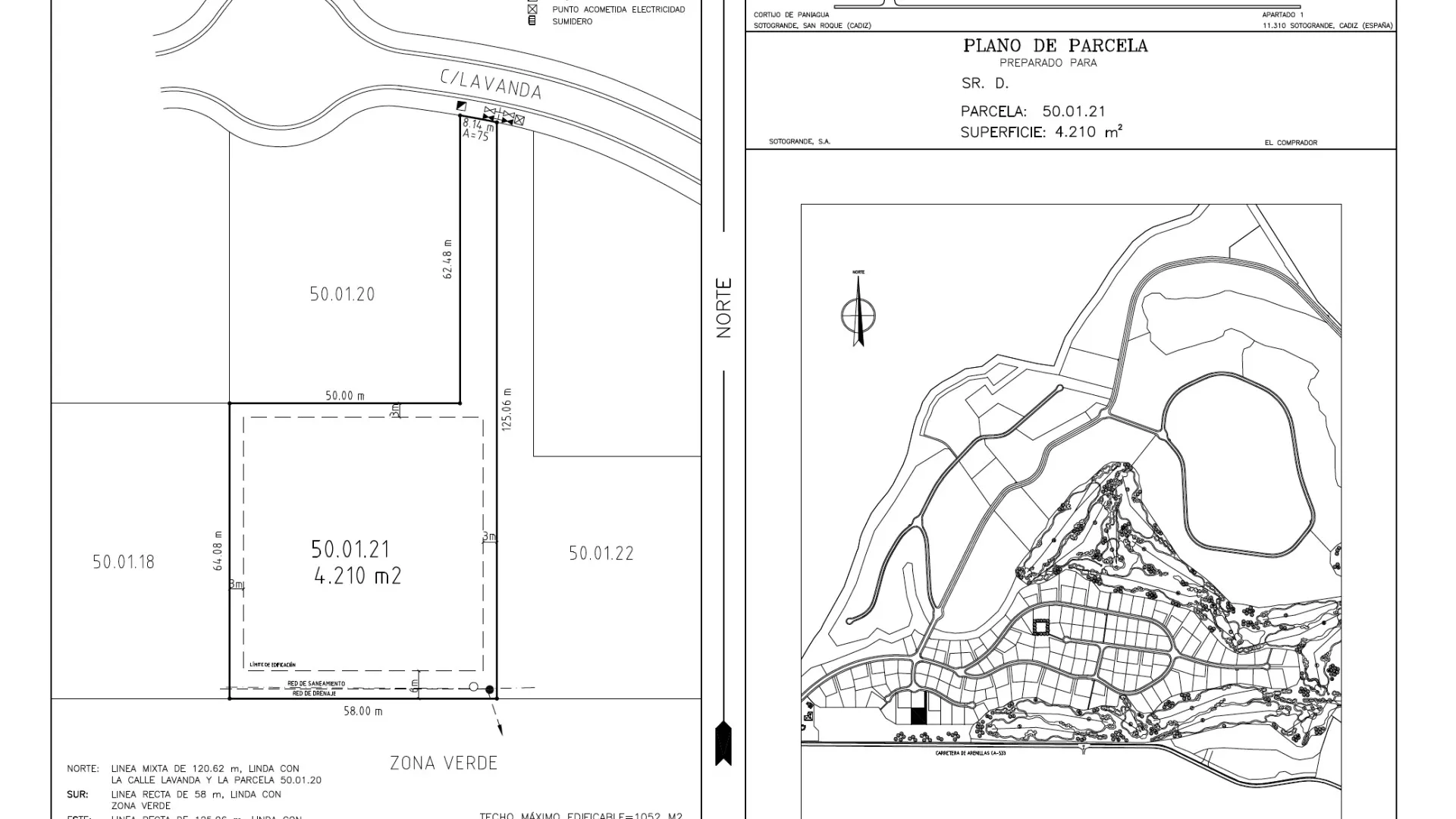 Plot in Zona L for sale