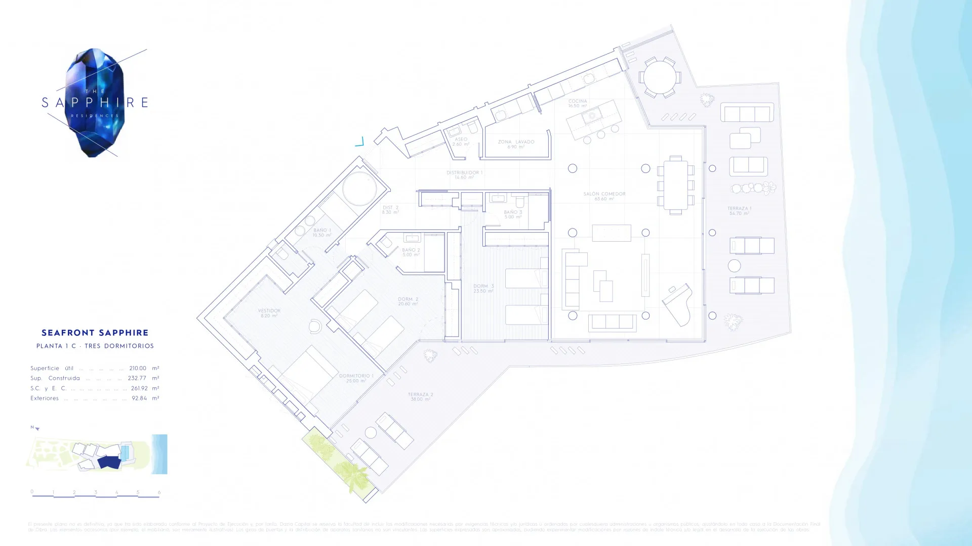 Apartamento en venta con 3 dormitorios en Guadalobon