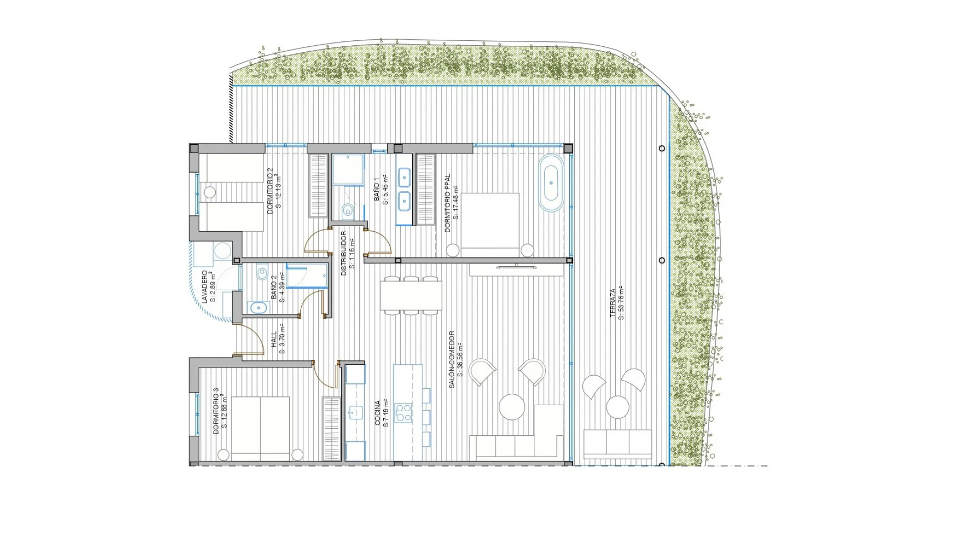 For sale apartment with 3 bedrooms in El Higueron