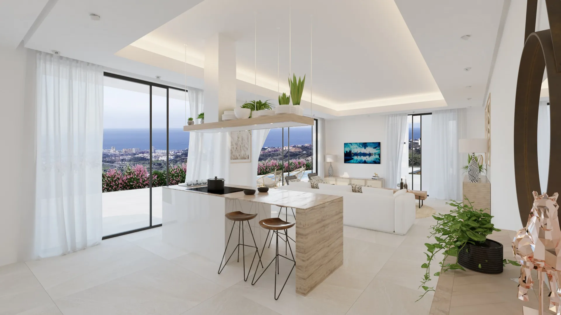 Villa con 4 dormitorios en venta en Mijas