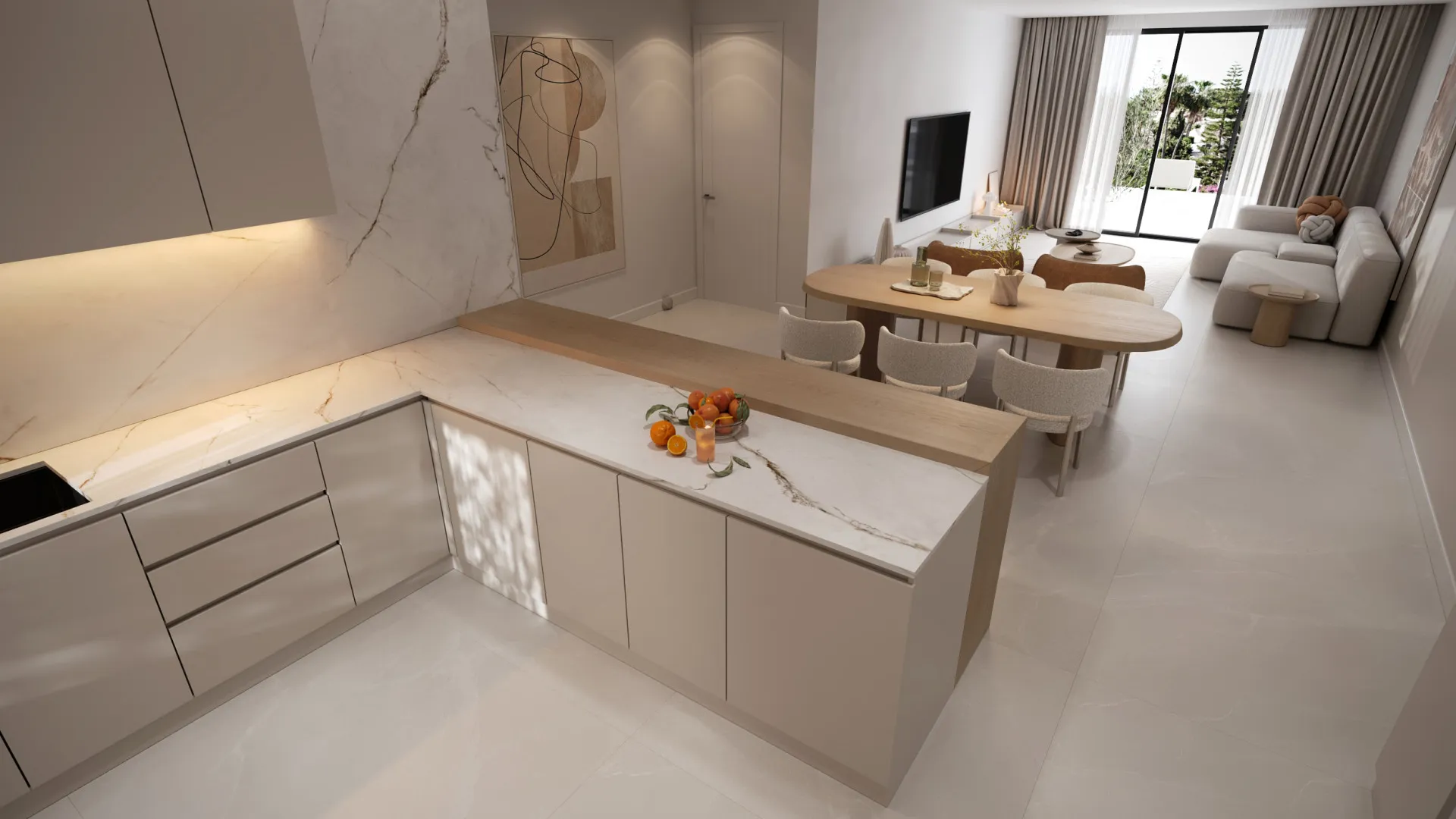 Apartamento planta baja a la venta en New Golden Mile de 3 dormitorios