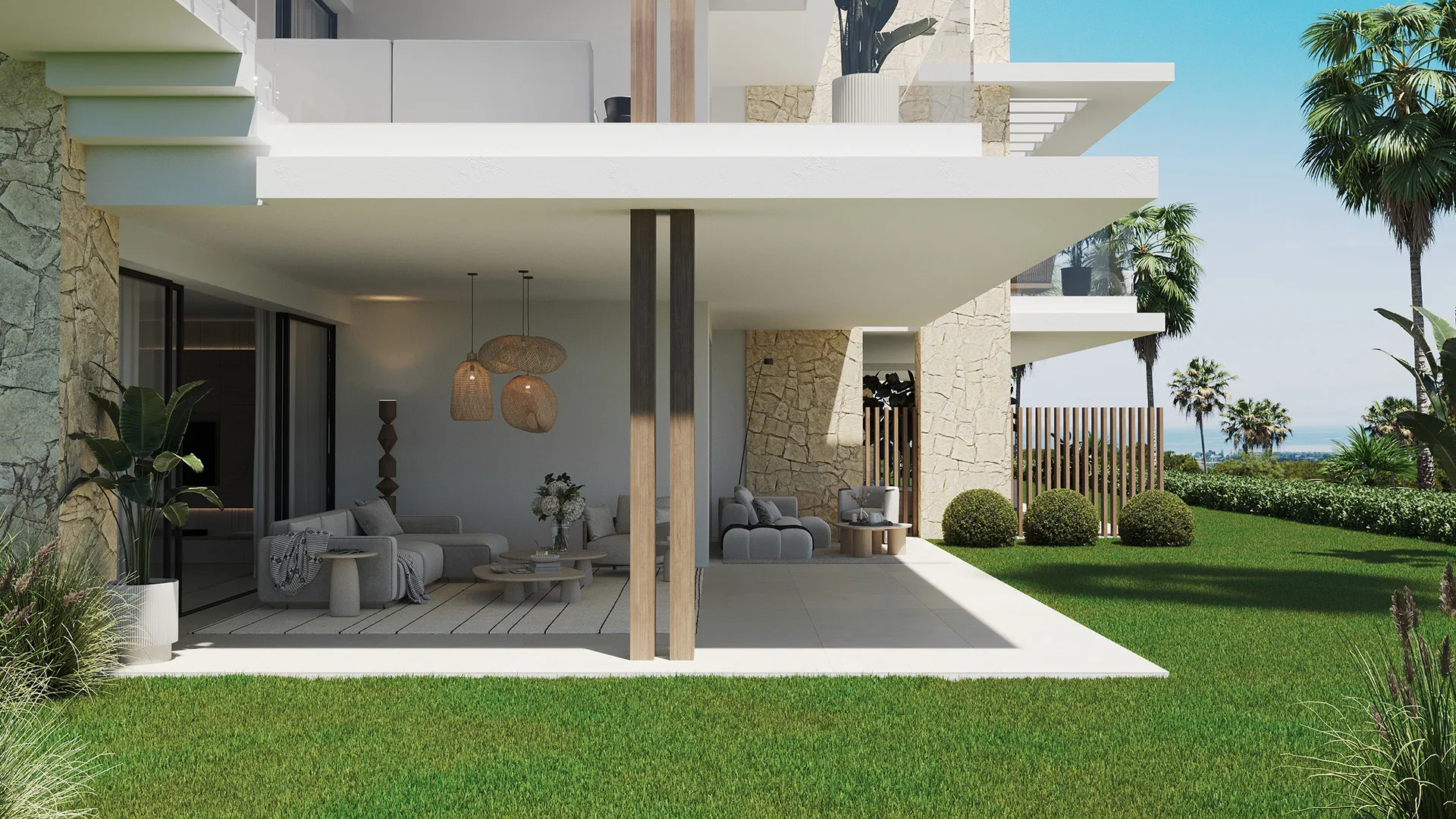 For sale ground floor apartment with 2 bedrooms in New Golden Mile