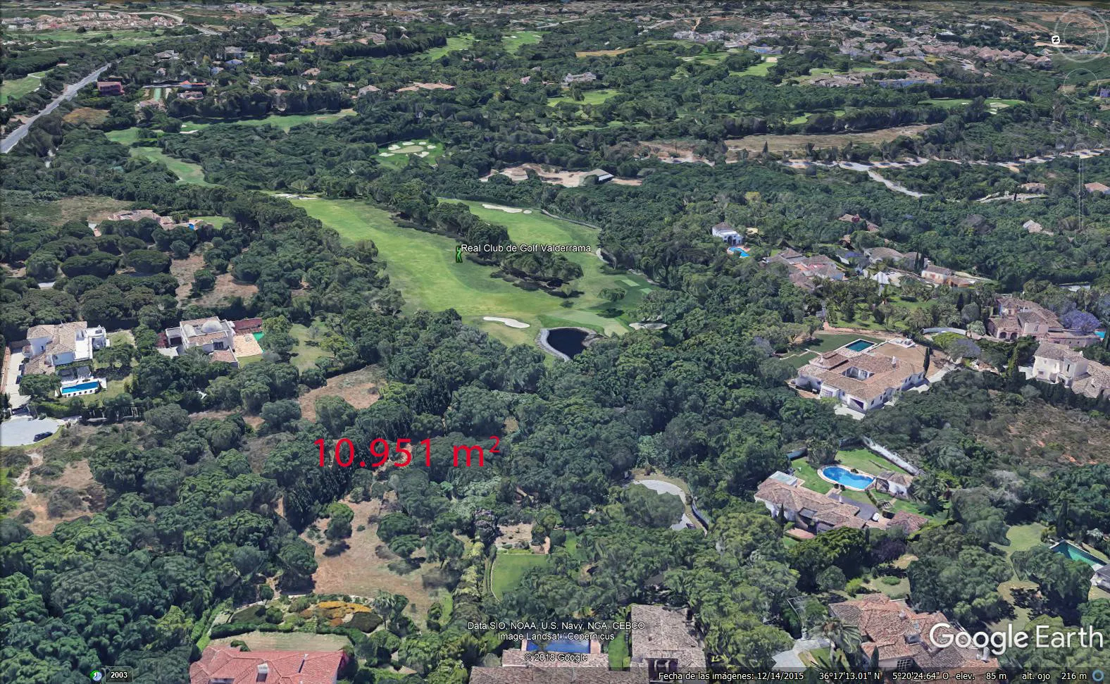 For sale Los Altos de Valderrama plot