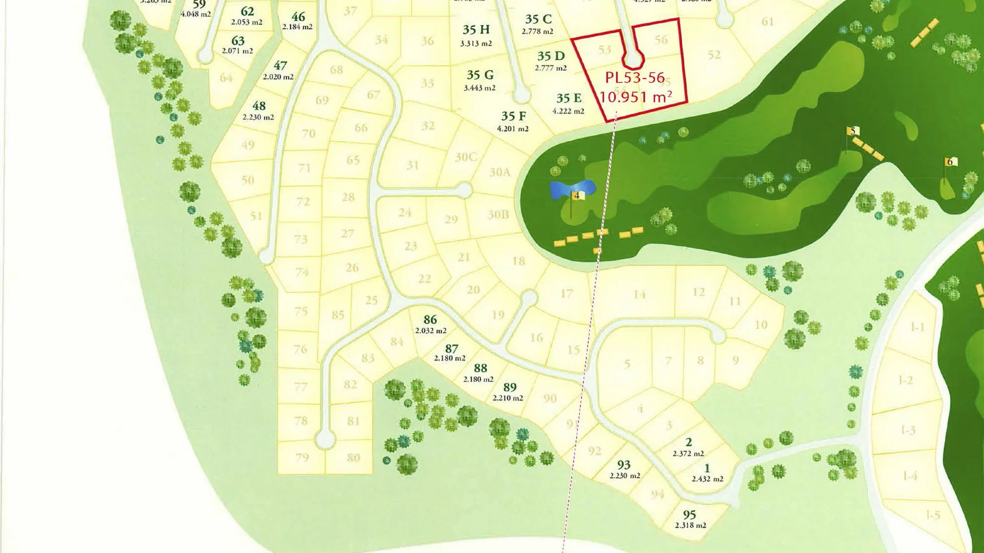For sale Los Altos de Valderrama plot