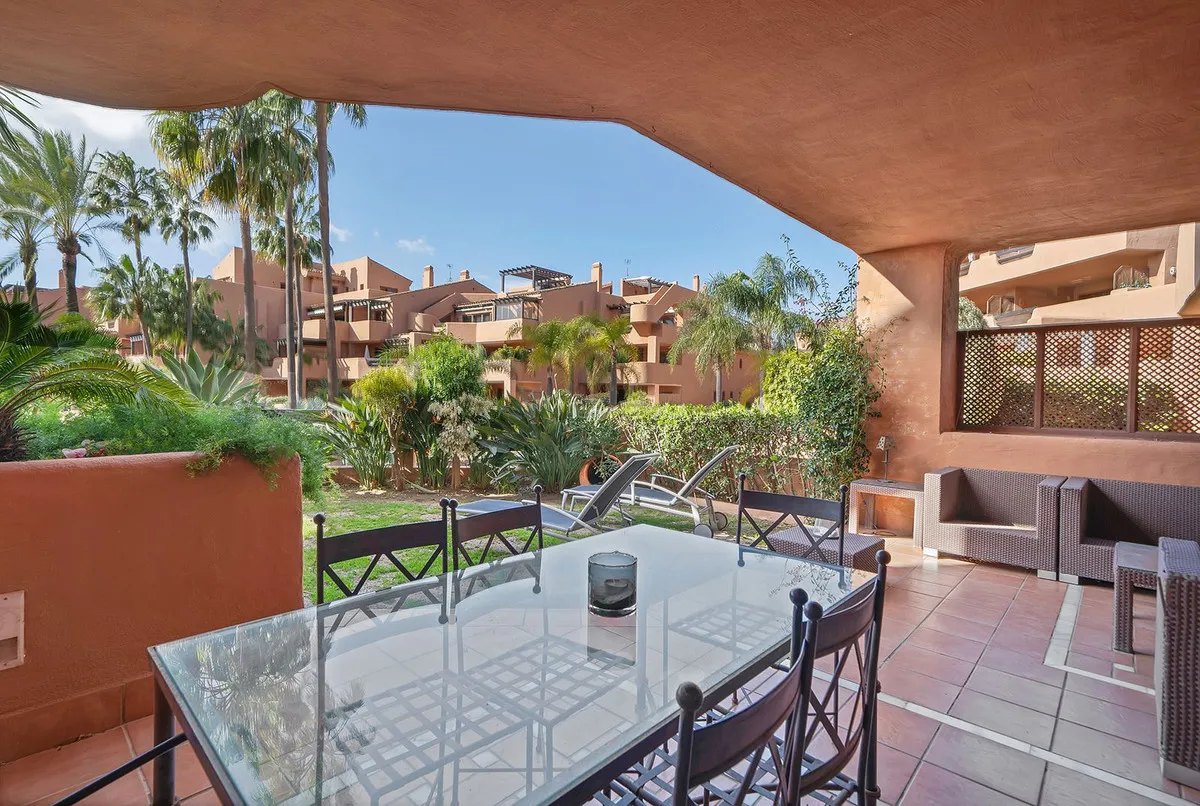 Ground floor apartment for sale in New Golden Mile with 2 bedrooms