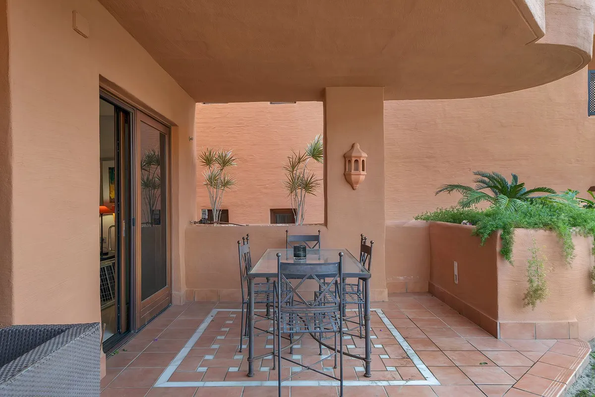 Ground floor apartment for sale in New Golden Mile with 2 bedrooms