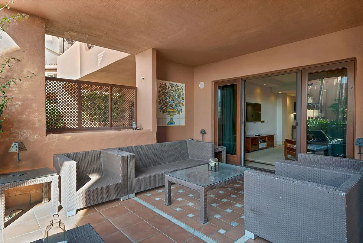 Ground floor apartment for sale in New Golden Mile with 2 bedrooms