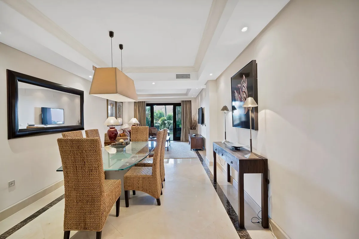 Ground floor apartment for sale in New Golden Mile with 2 bedrooms