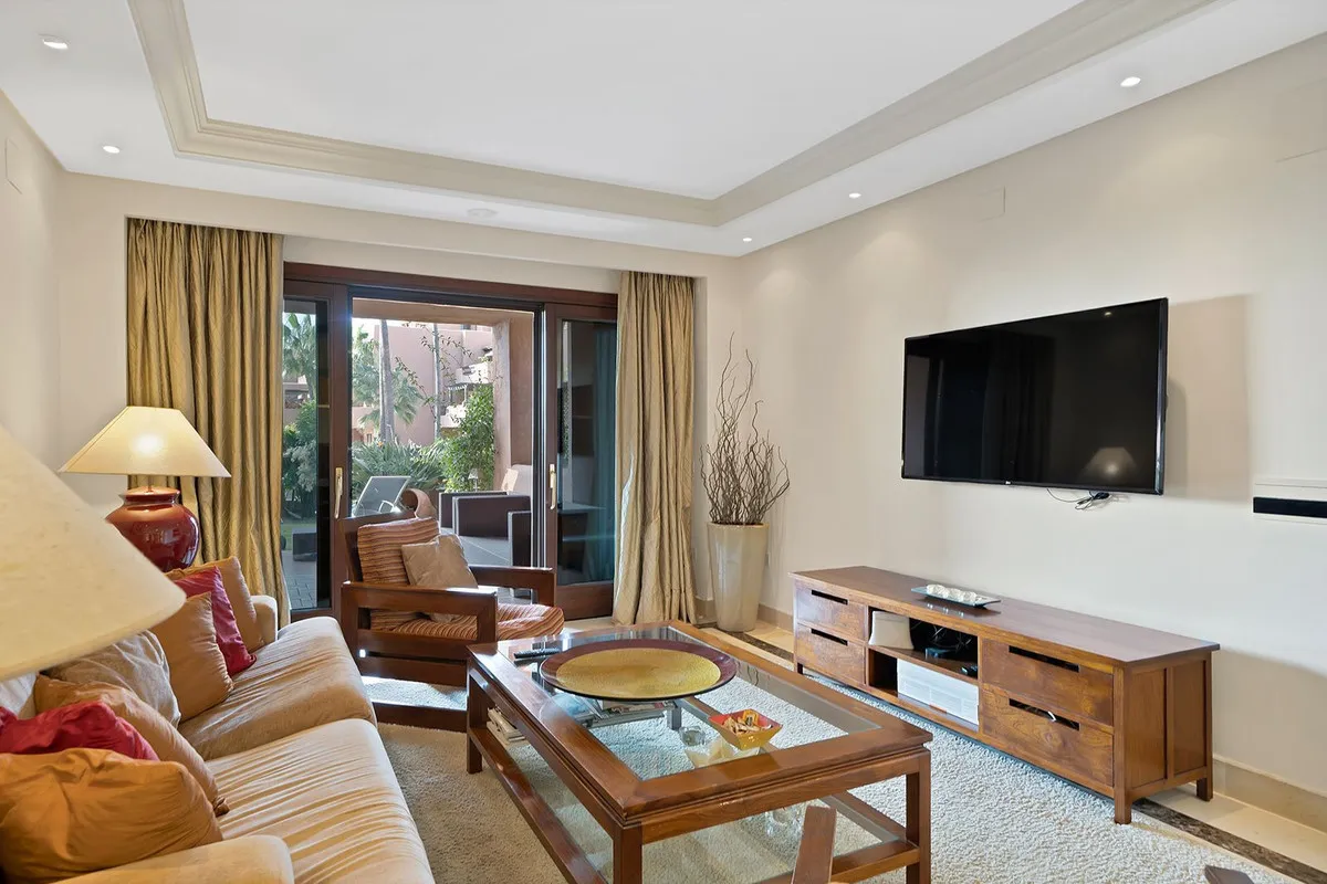 Ground floor apartment for sale in New Golden Mile with 2 bedrooms