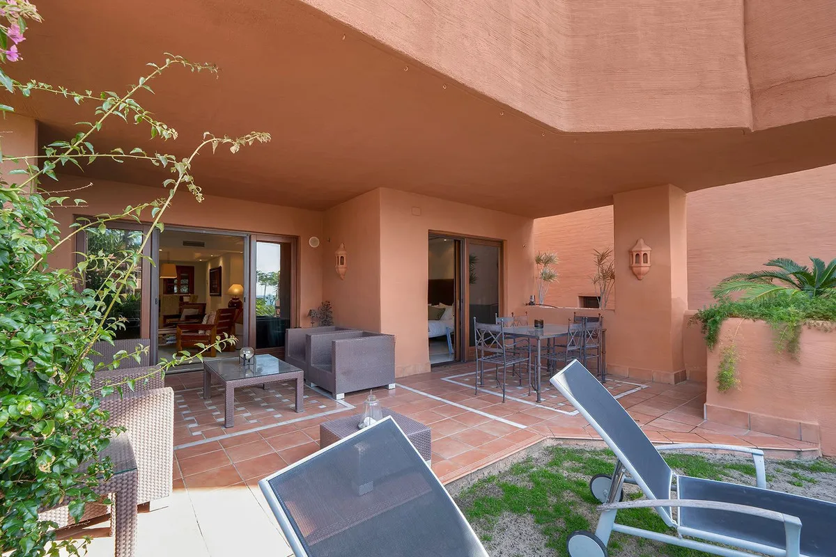 Ground floor apartment for sale in New Golden Mile with 2 bedrooms