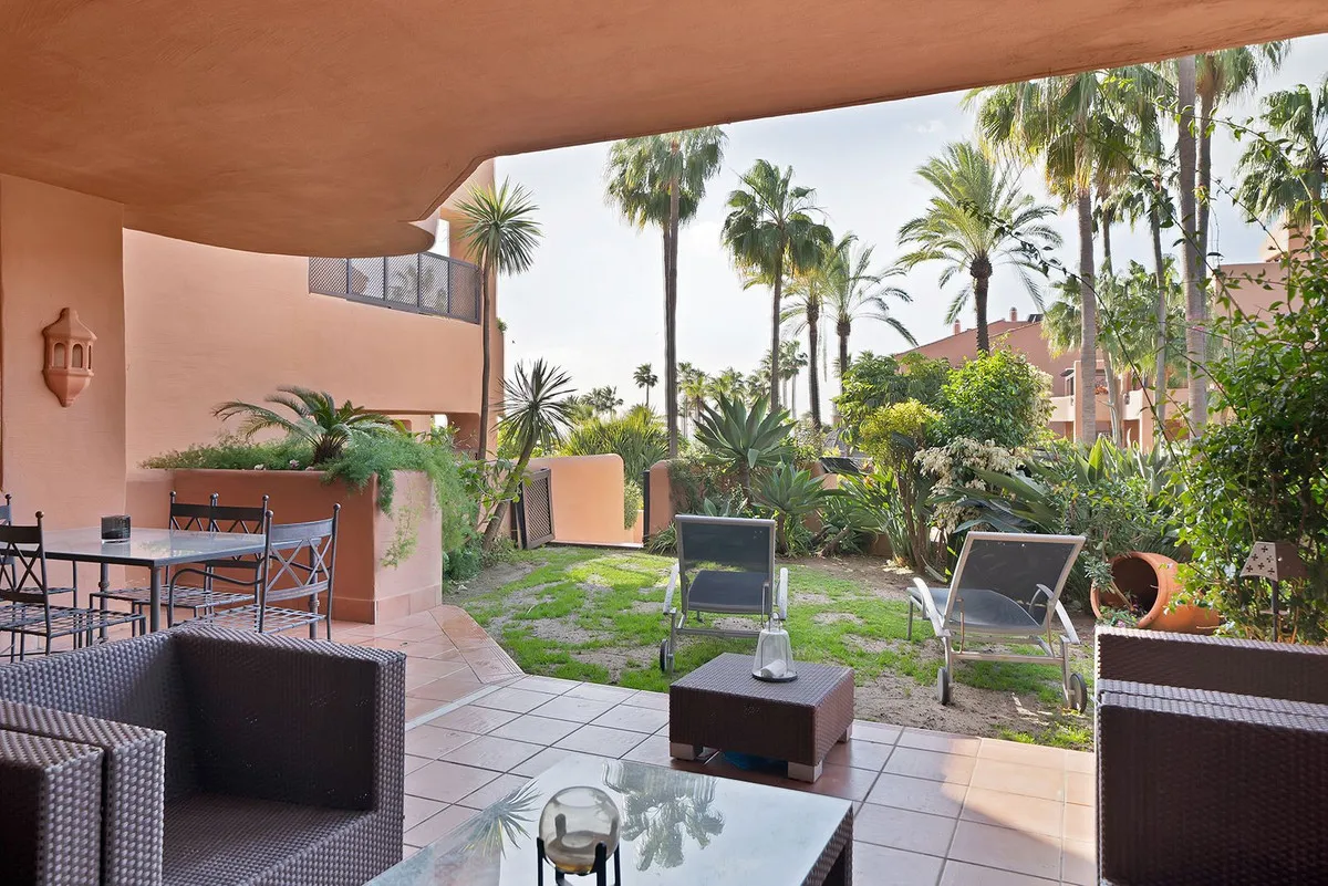 Ground floor apartment for sale in New Golden Mile with 2 bedrooms