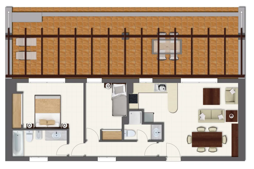 Valle Romano, apartamento de 2 dormitorios en venta
