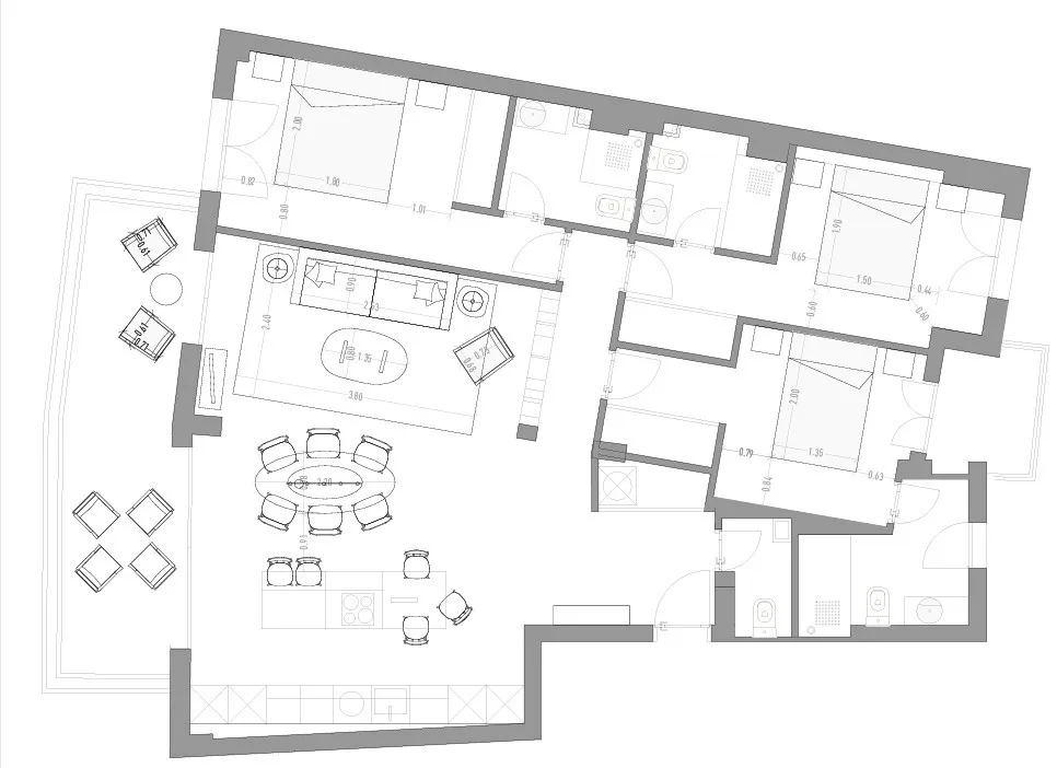 For sale 3 bedrooms apartment in La Malagueta - La Caleta