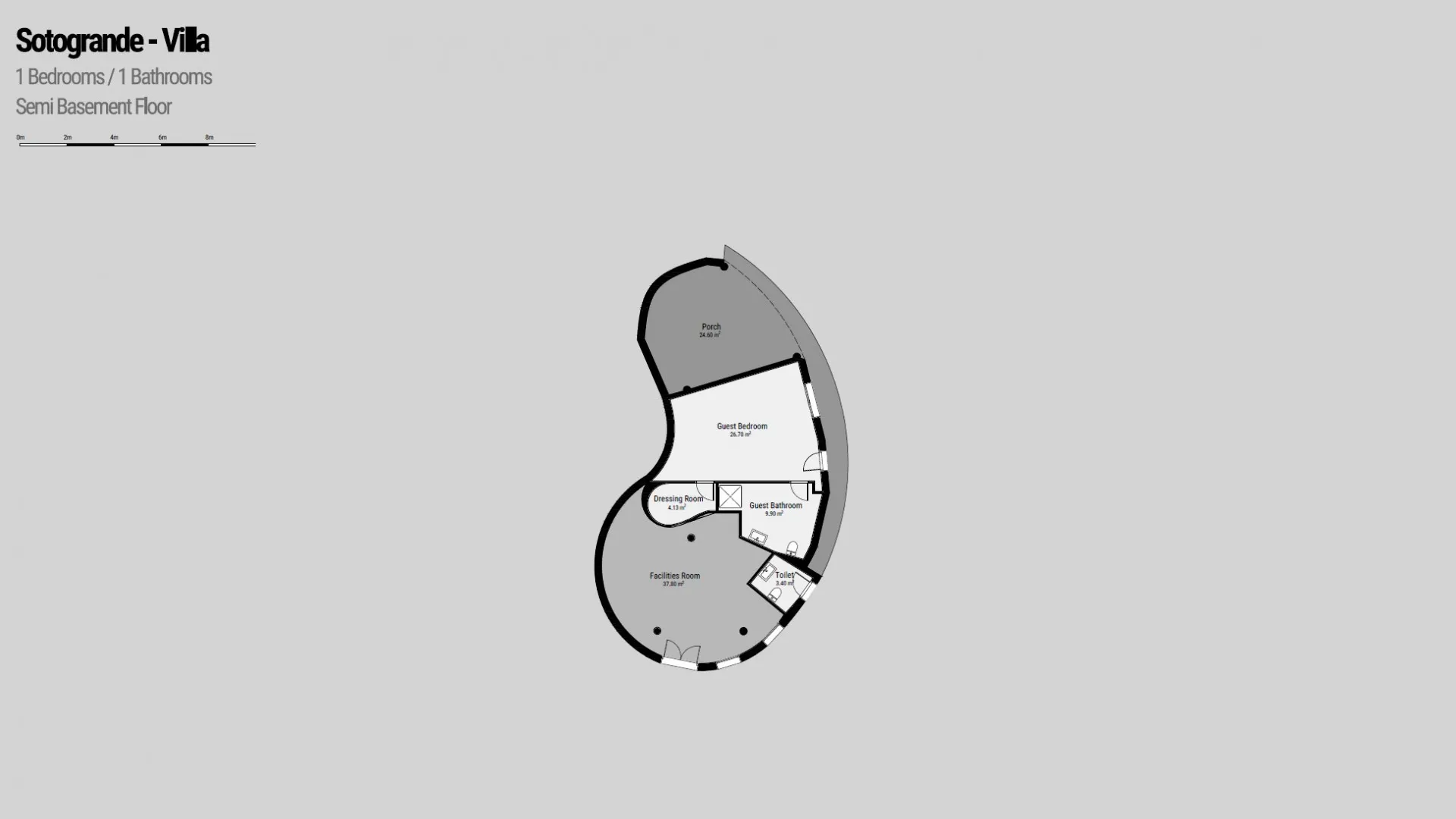 Zona F, villa en venta de 8 dormitorios