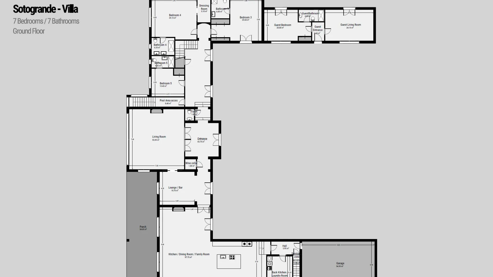 Zona F, villa en venta de 8 dormitorios