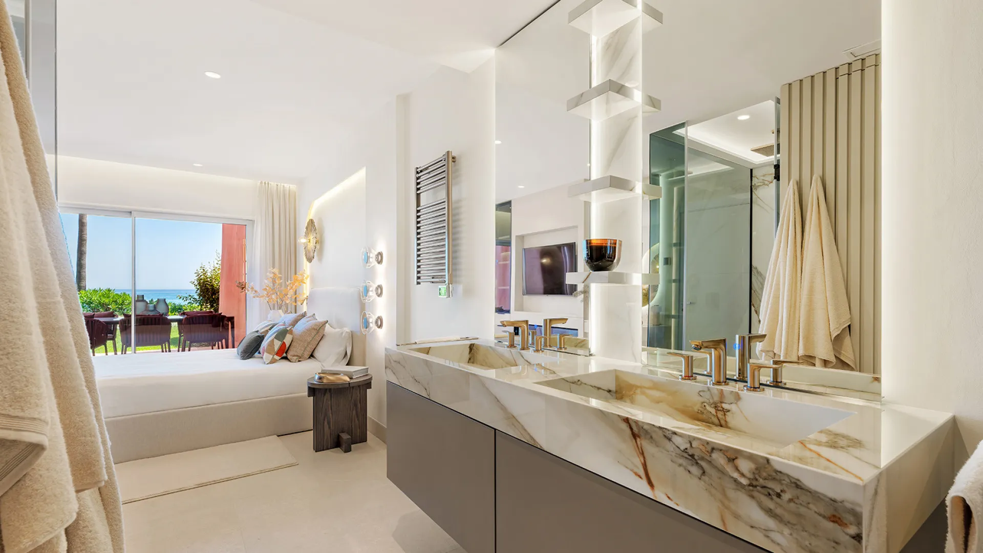 Beach Side New Golden Mile ground floor apartment for sale