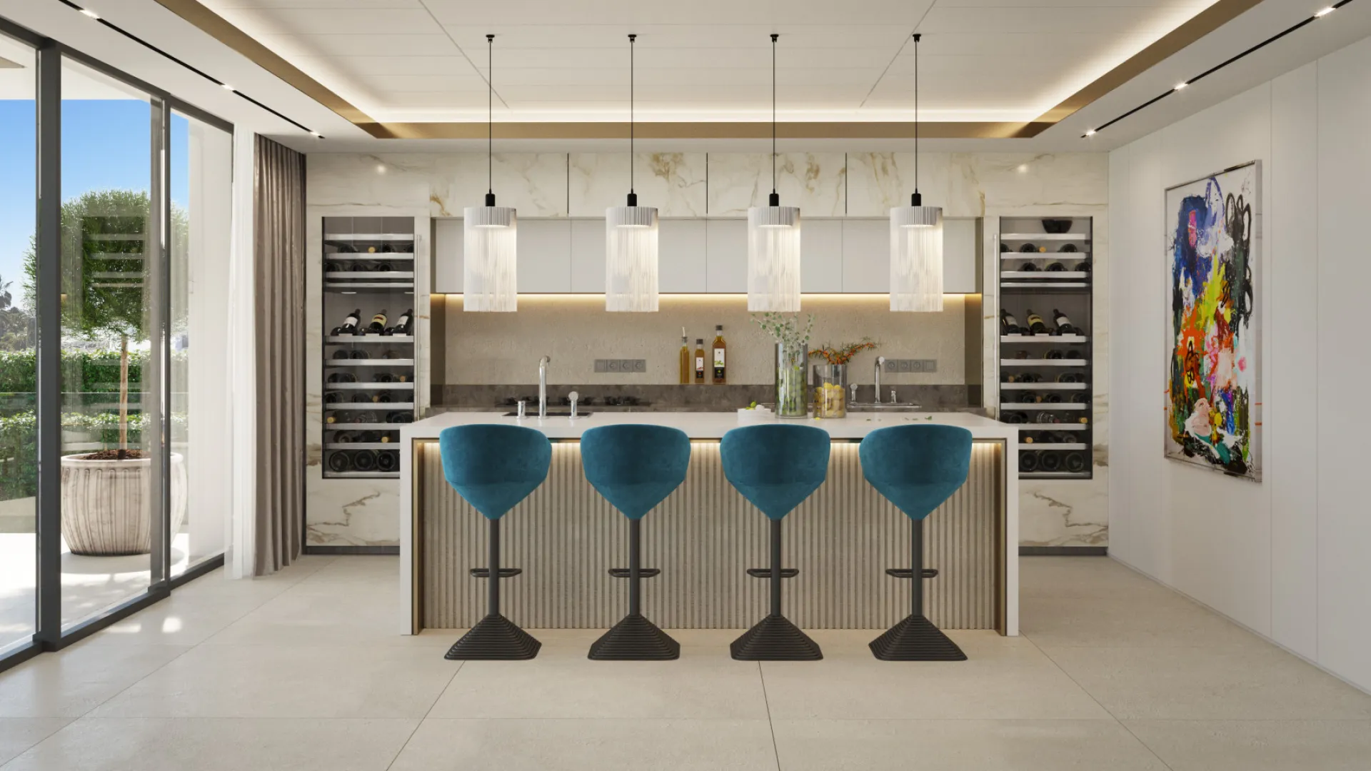 Comprar villa en Los Flamingos Golf de 5 dormitorios