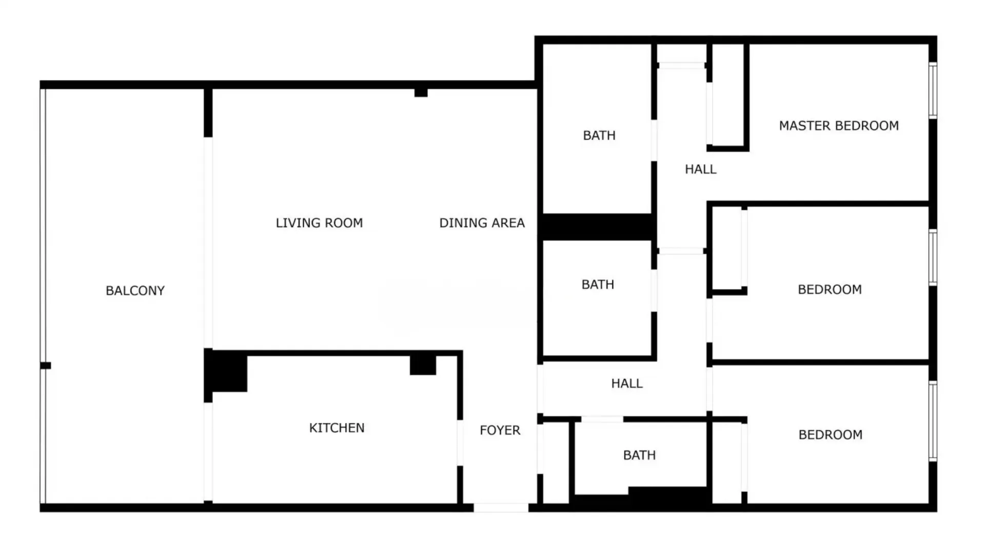 La Paloma, apartamento en venta con 3 dormitorios