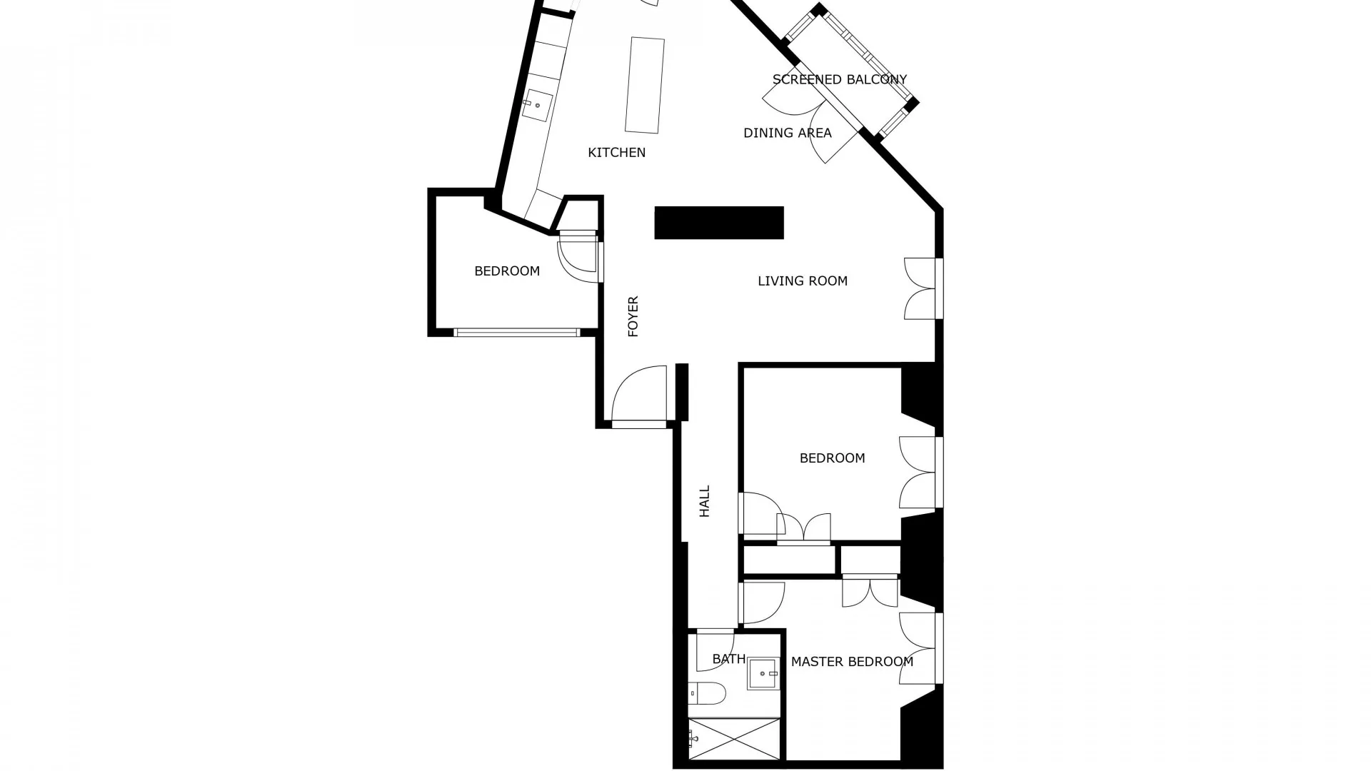 Apartamento a la venta de 3 dormitorios en Centro Histórico