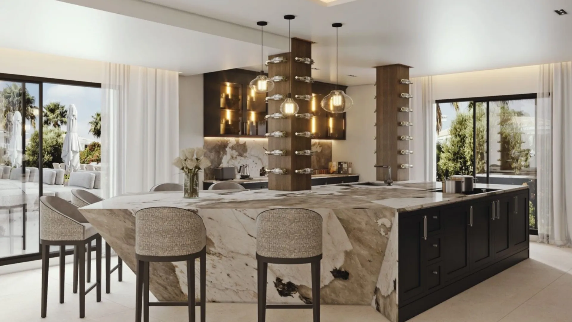 Comprar villa con 5 dormitorios en Las Brisas