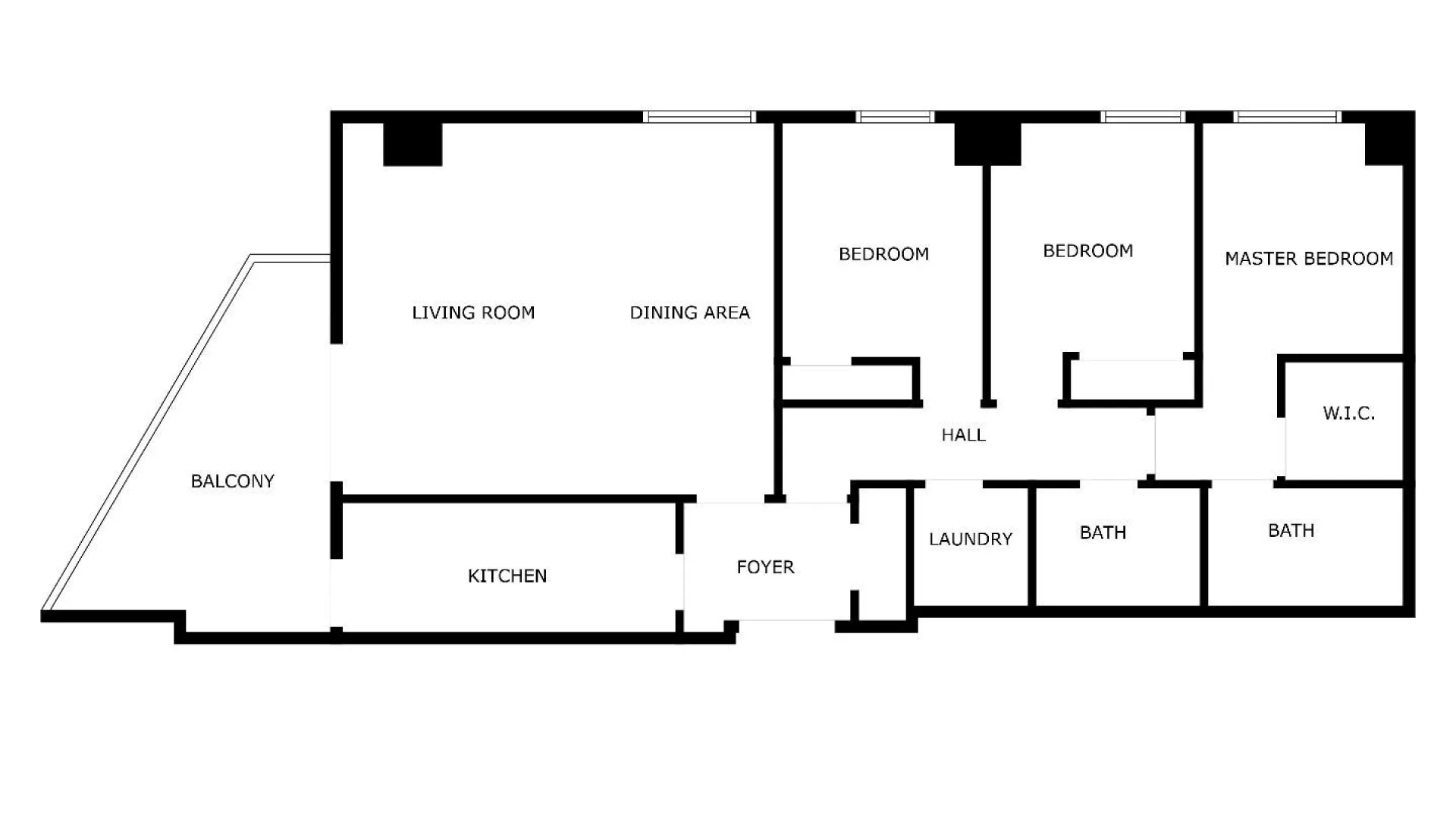 Apartamento de 3 dormitorios a la venta en Malaga