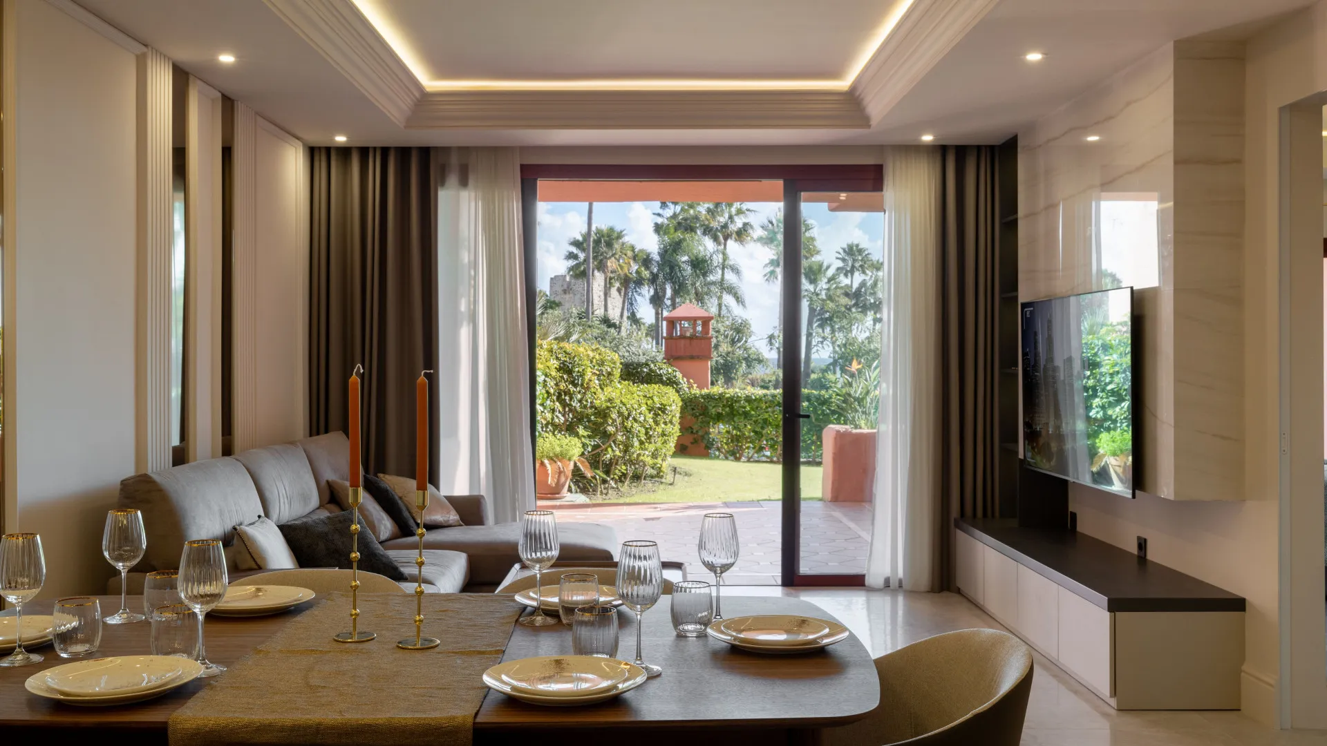 Apartamento planta baja a la venta en Beach Side New Golden Mile de 3 dormitorios