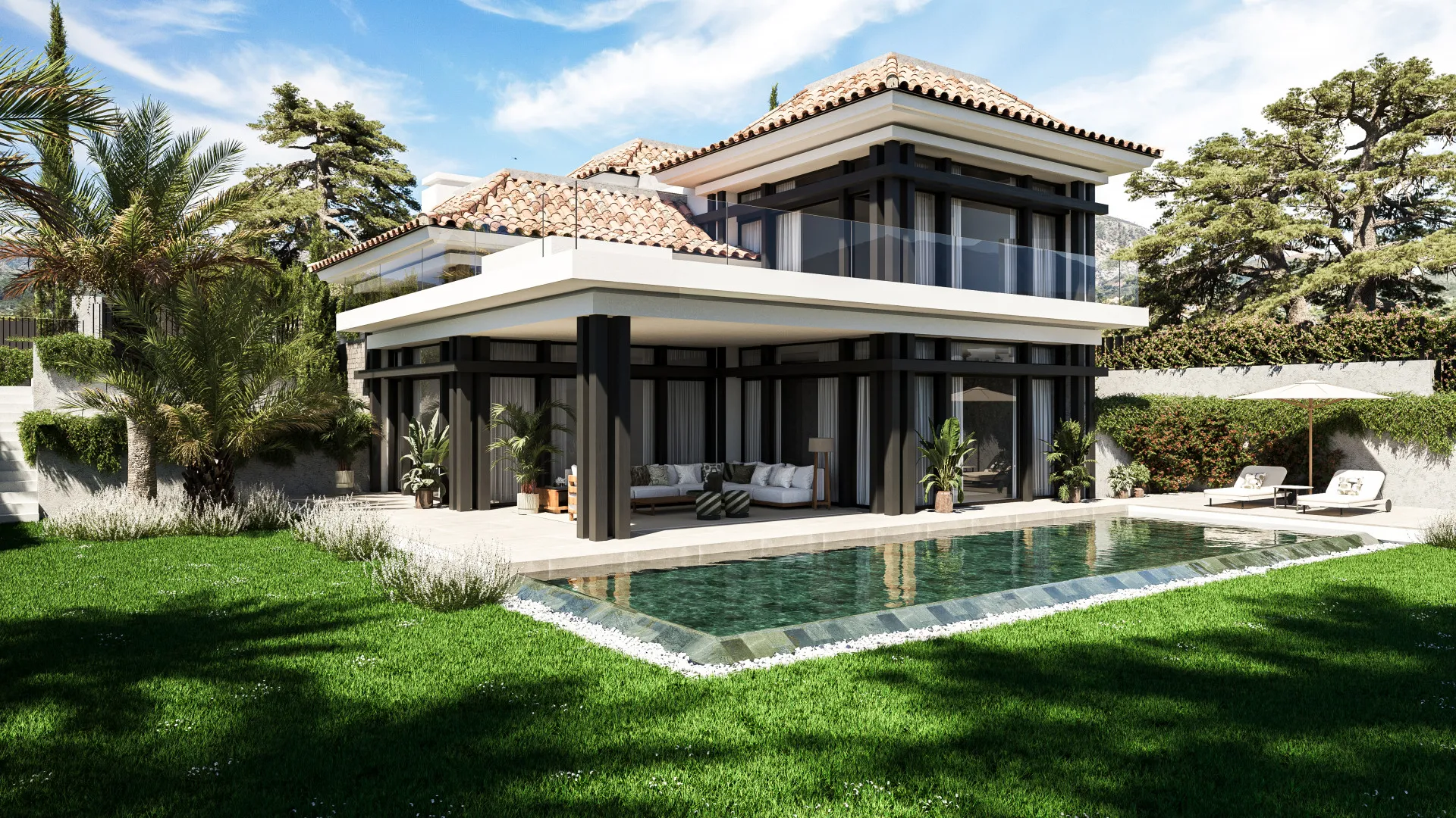 Villa for sale in Marbella Golden Mile with 4 bedrooms