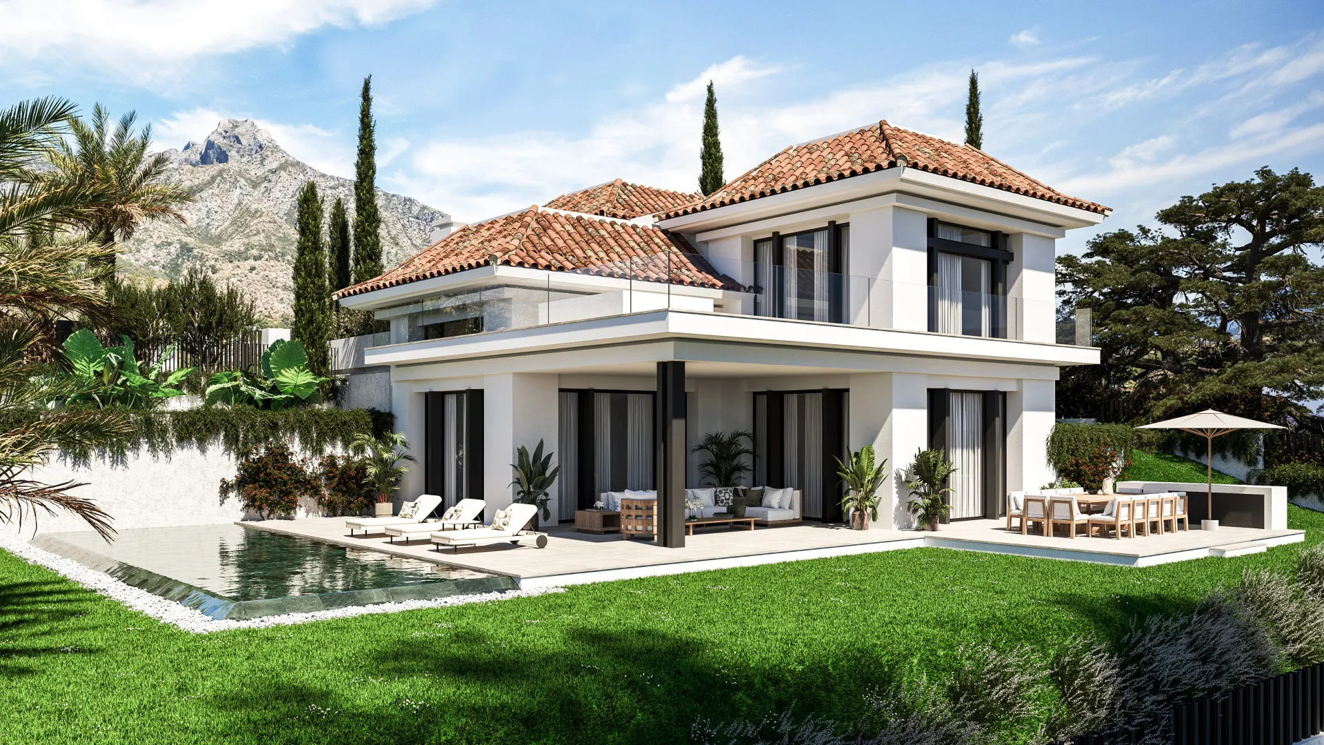 Villa for sale in Marbella Golden Mile with 4 bedrooms