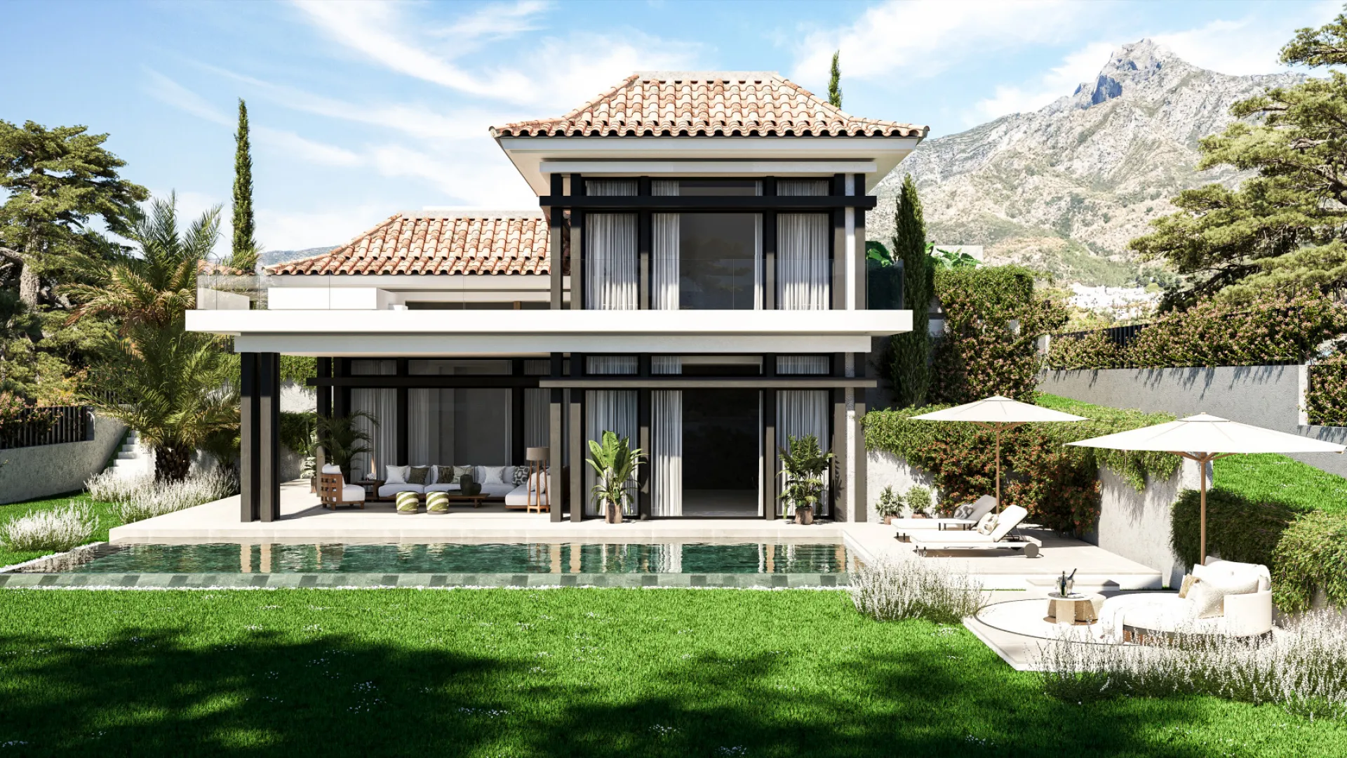 Villa for sale in Marbella Golden Mile with 4 bedrooms