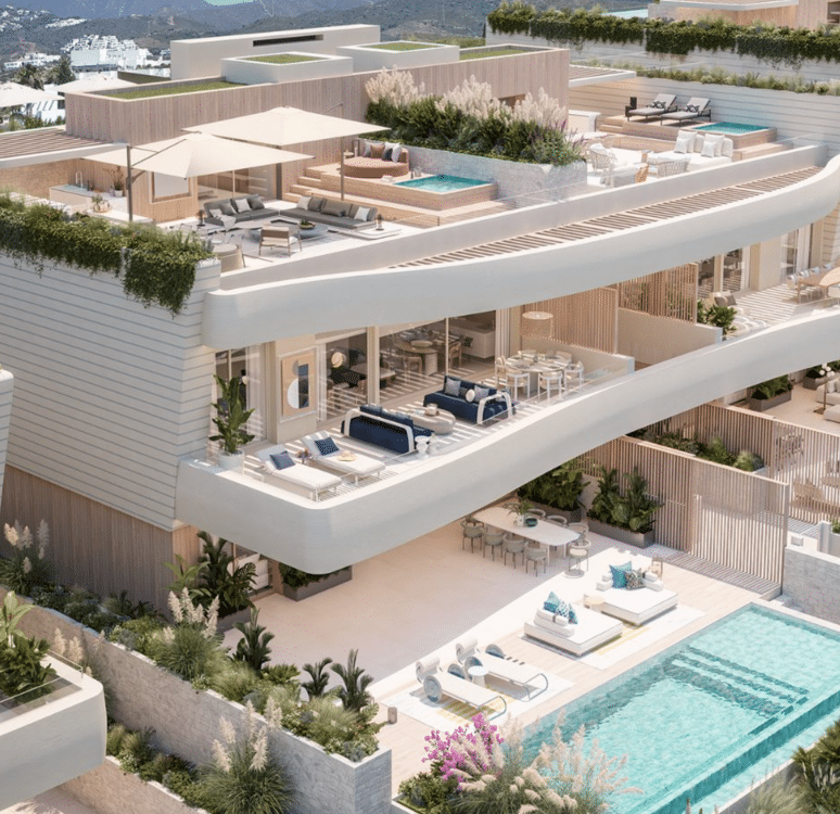 Luxuriöse Anlage in erster Strandlinie von Alicate mit Meerblick, Costabella