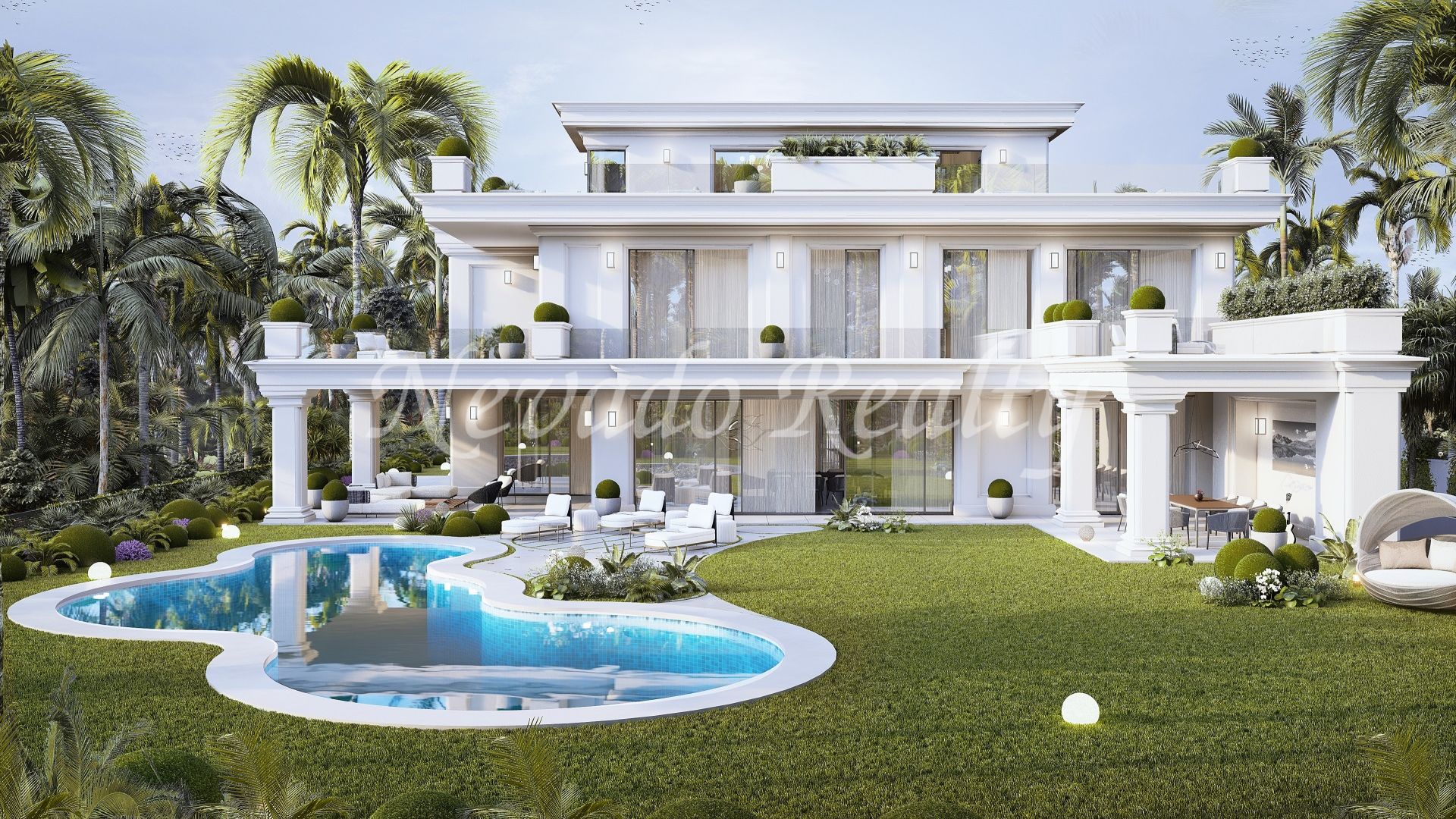 4 Brand new villas in a private urbanization on Marbella's Golden Mile