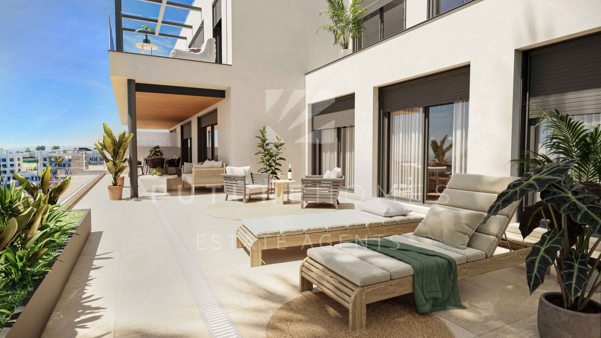 New release - off plan contemporary style apartments in Las Mesas Estepona! - within walking distance of beaches, town centre and port.