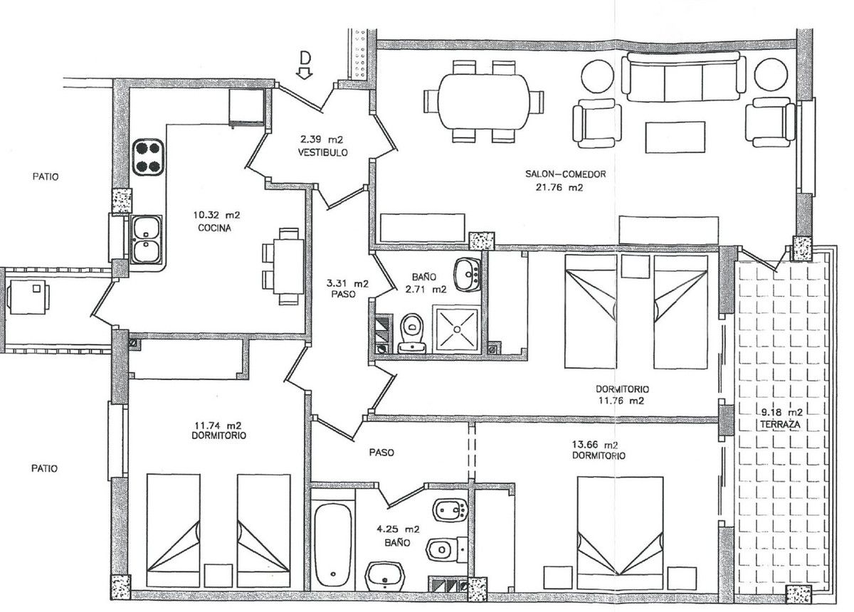 Apartamento with 3 bedrooms for sale in Fuengirola
