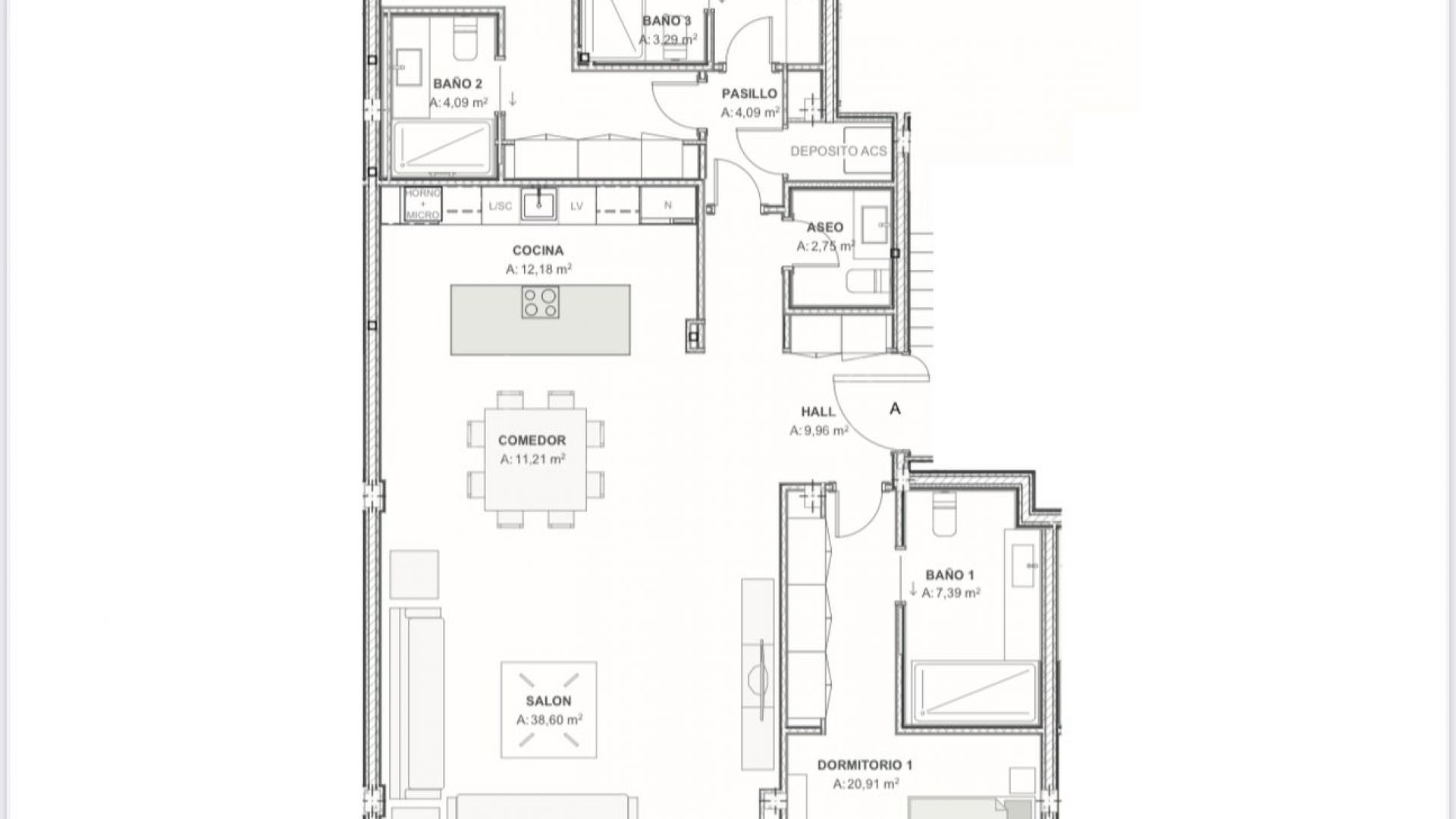 For sale apartment with 3 bedrooms in Estepona