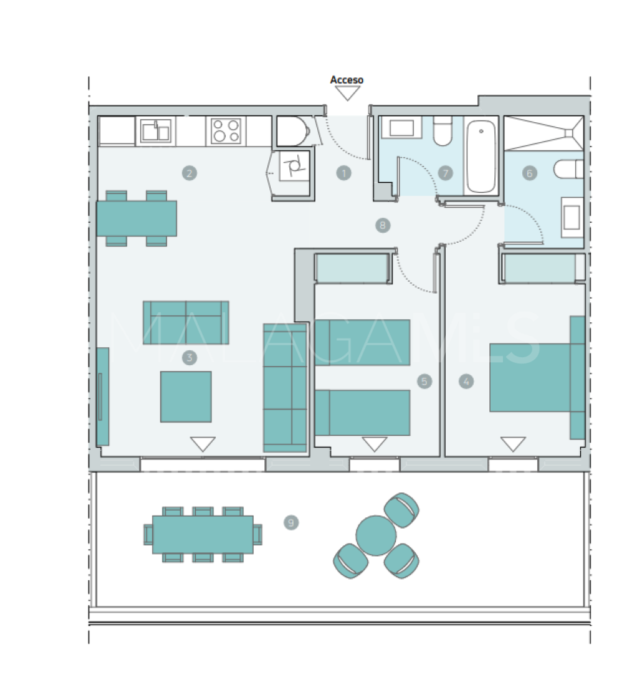 Atico a la venta de 2 bedrooms in Cala de Mijas