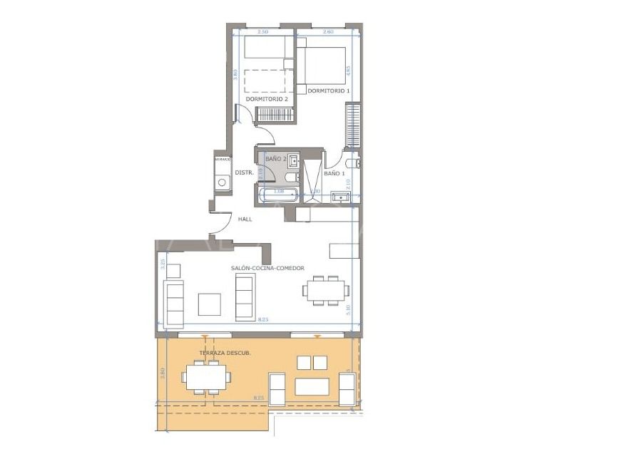 For sale penthouse in La Gaspara with 2 bedrooms