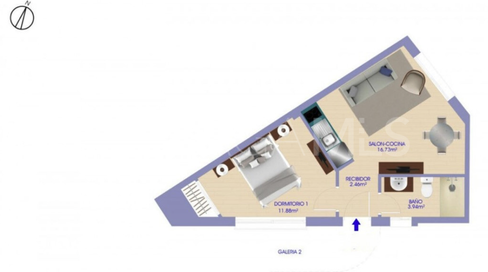 For sale Estepona Old Town 1 bedroom apartment