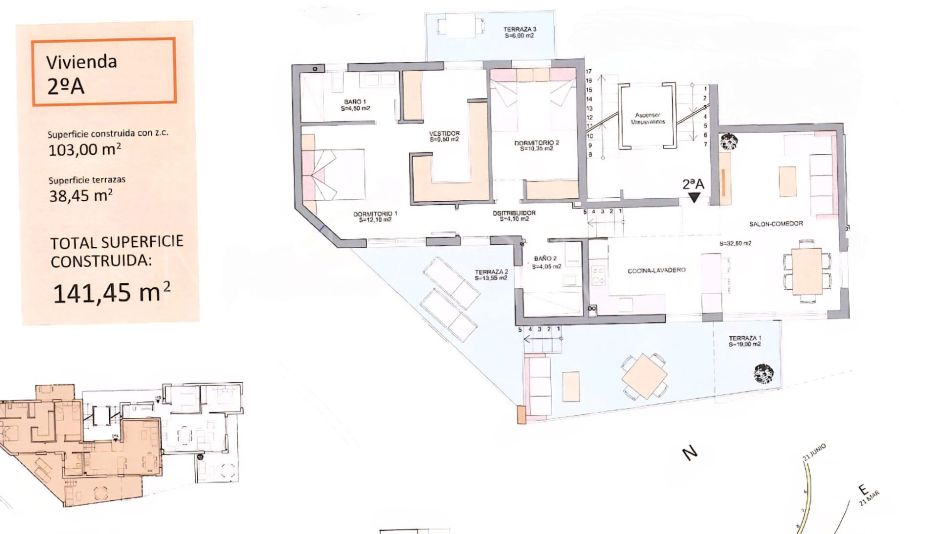 Montemar, apartamento de 2 bedrooms for sale
