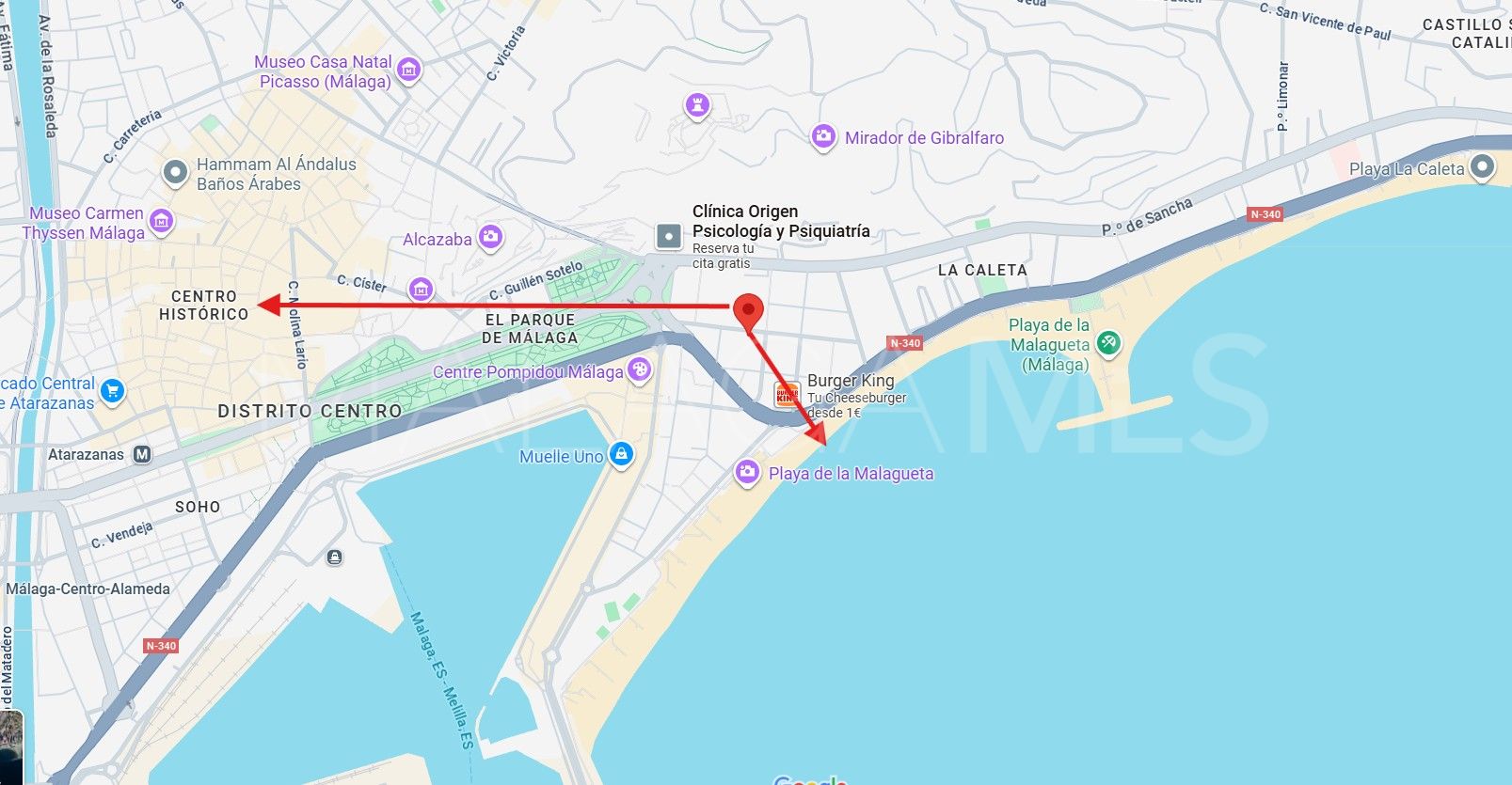 For sale La Malagueta - La Caleta 3 bedrooms penthouse