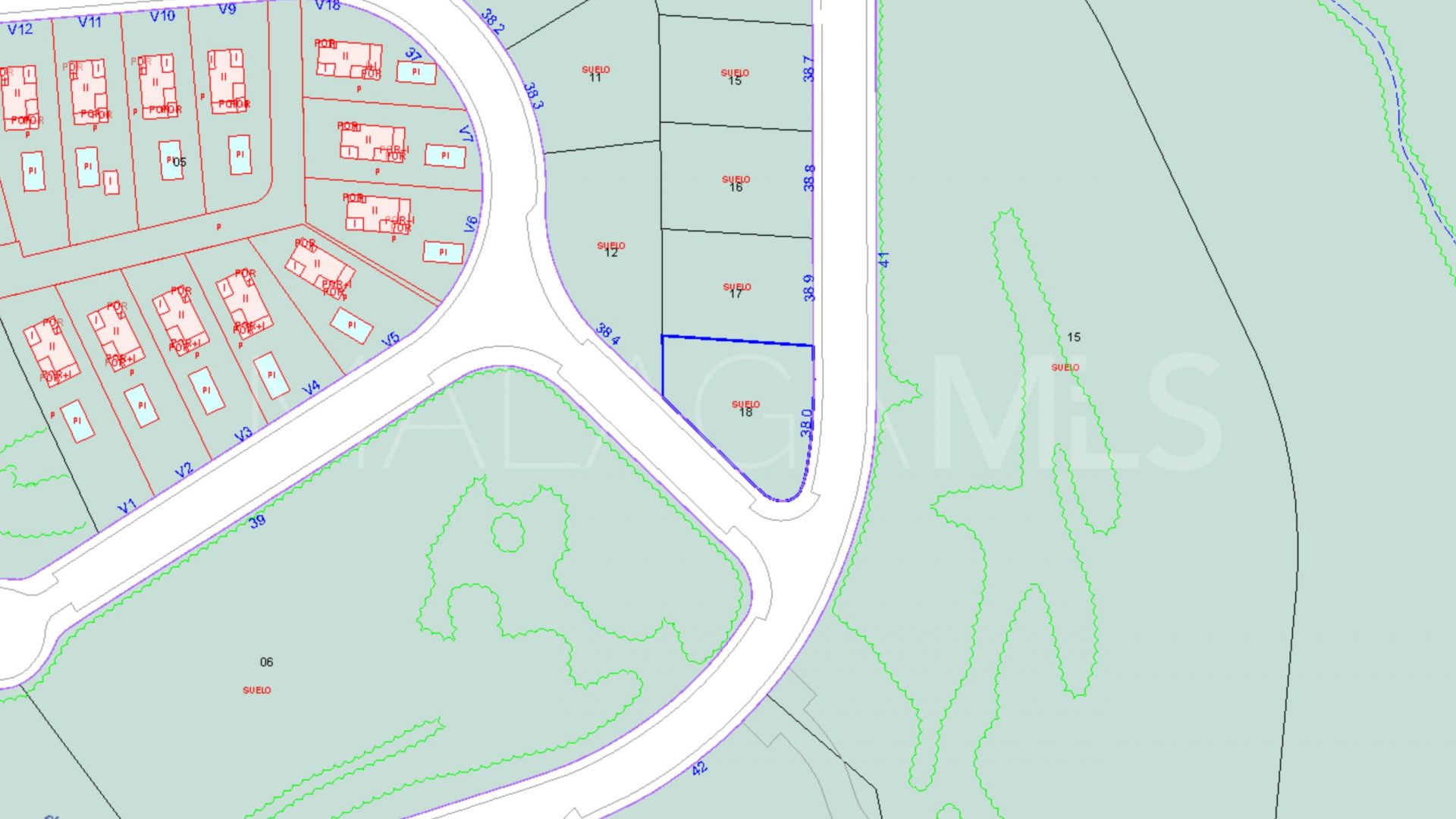 Terrain for sale in Bahia de las Rocas
