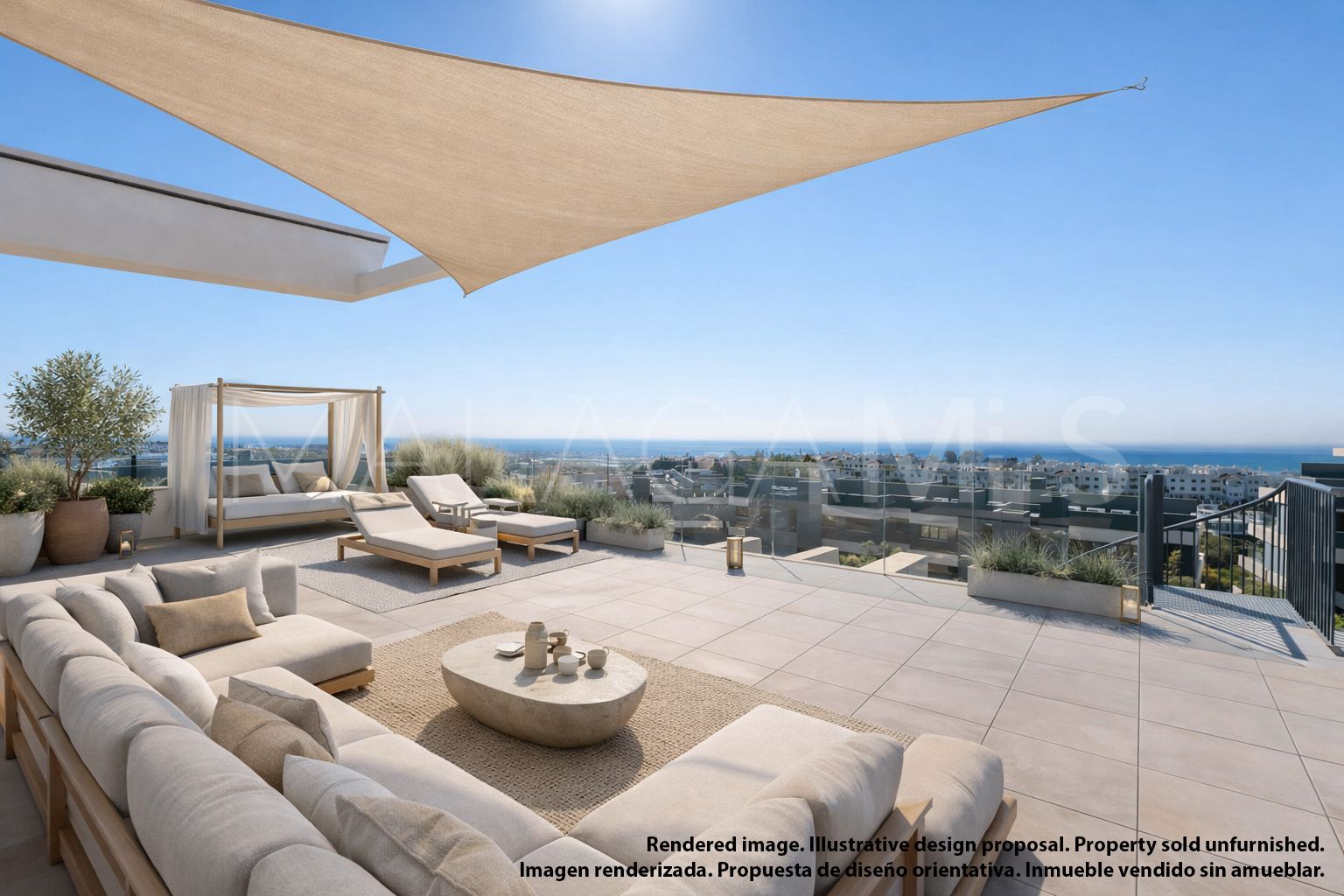 Buy Estepona East penthouse with 3 bedrooms