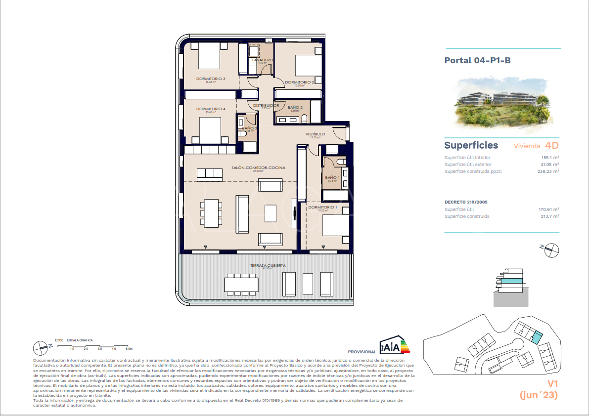 Se vende apartamento in New Golden Mile de 4 bedrooms